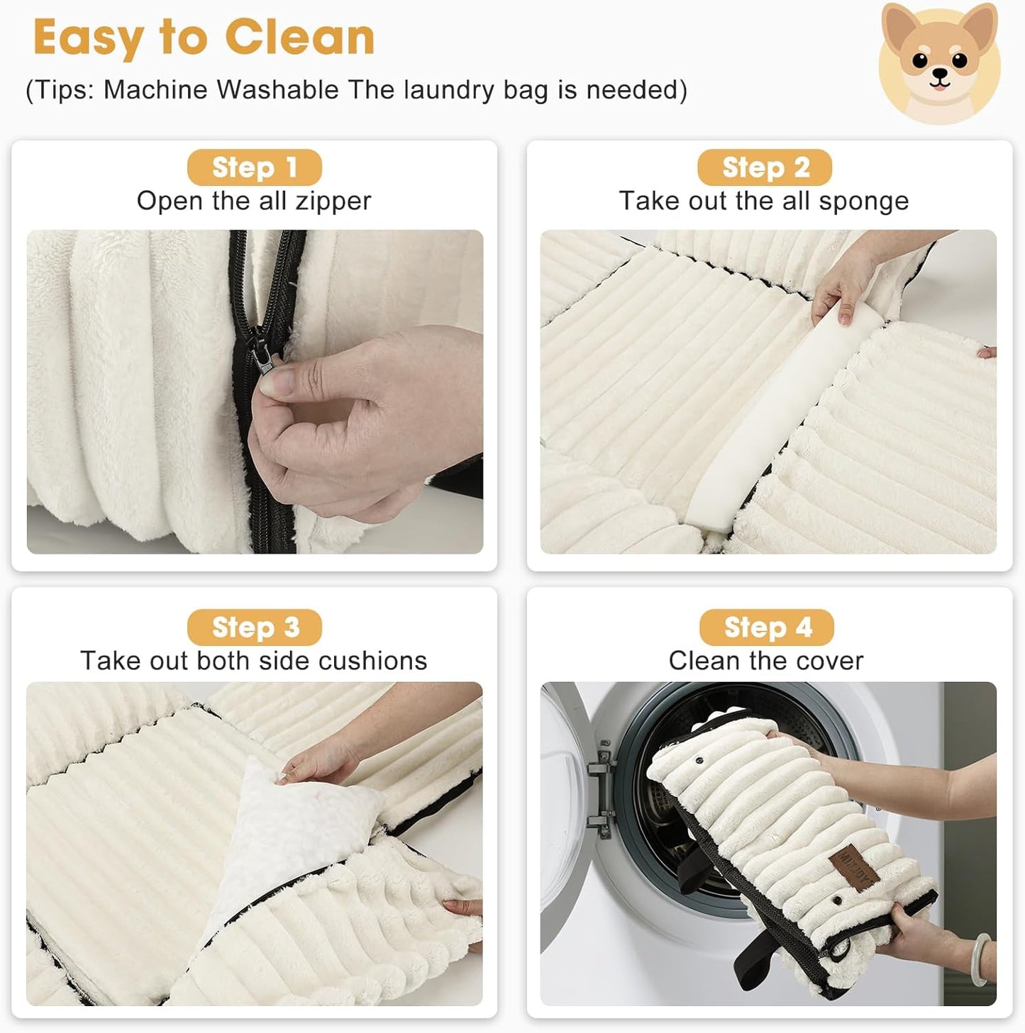 MIXJOY 6-in-1 Dog Car Seat for Small/Medium Dogs up to 25 lbs, Multi-F