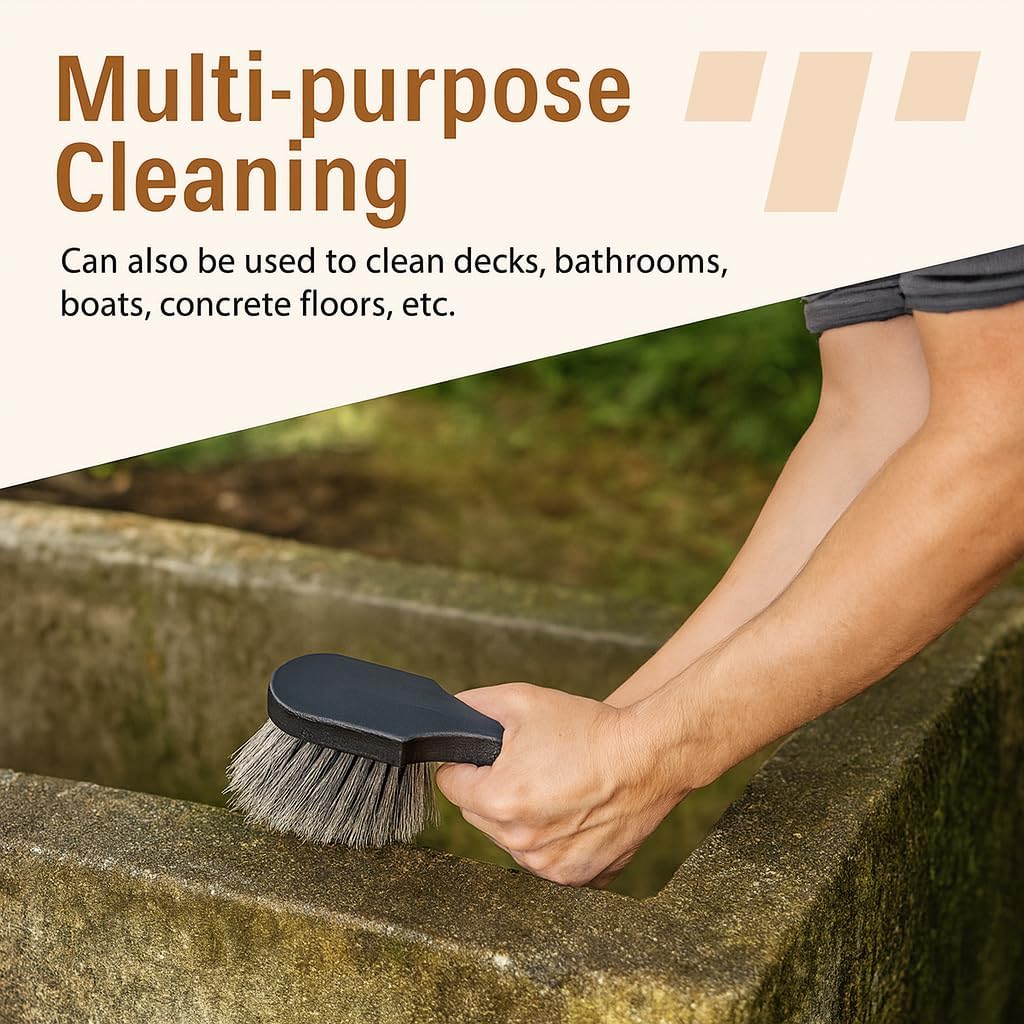 2 Pcs Bird Bath Brush Cleaner Safe for Birds Hard Bristle, Outdoor Fountain Cleaning Brush Accessories