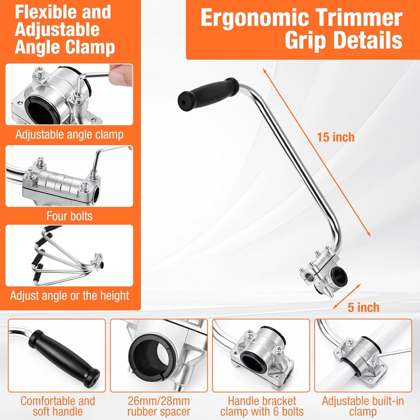 Trimmer Shoulder Strap Padded Universal Adjustable, String Trimmer Har