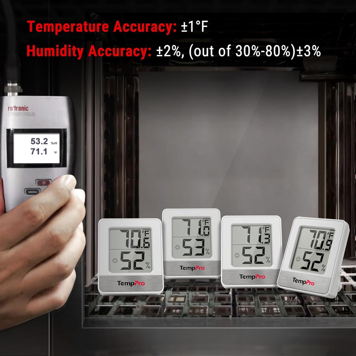 TempPro TP49 Digital Hygrometer Indoor Thermometer Humidity Meter Room