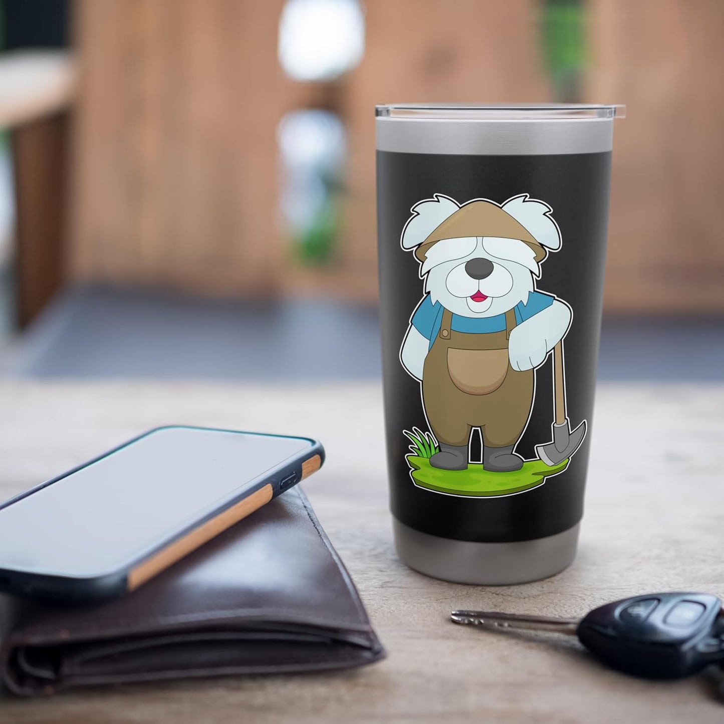 Dog Farmer Garden tool Farm Stainless Steel Insulated Tumbler