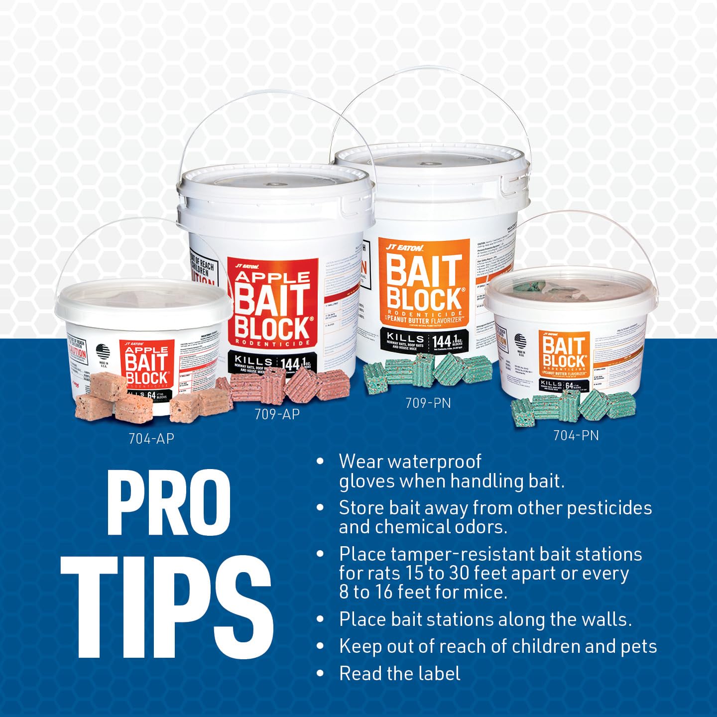Bait Block Apple Flavor Rodenticide – 9 lb. Pail – Effective Rodent Co