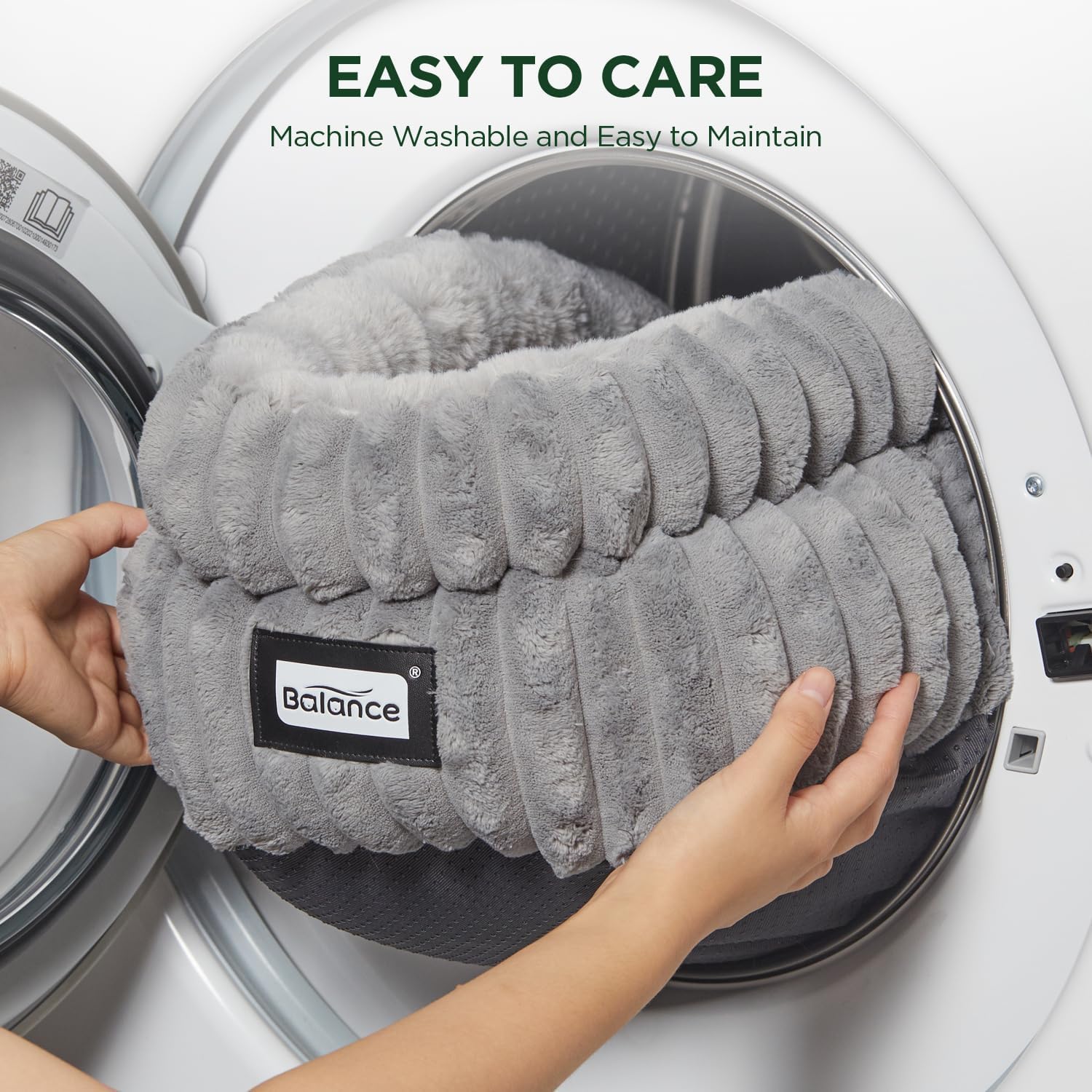 BALANCE Cat Bed Kitten Bed, Washable Round Cat Beds for Indoor Cats, S
