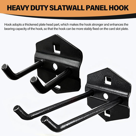 2 Pack Heavy Duty Steel Garage Storage Hooks, 2inch Large Utility Stee