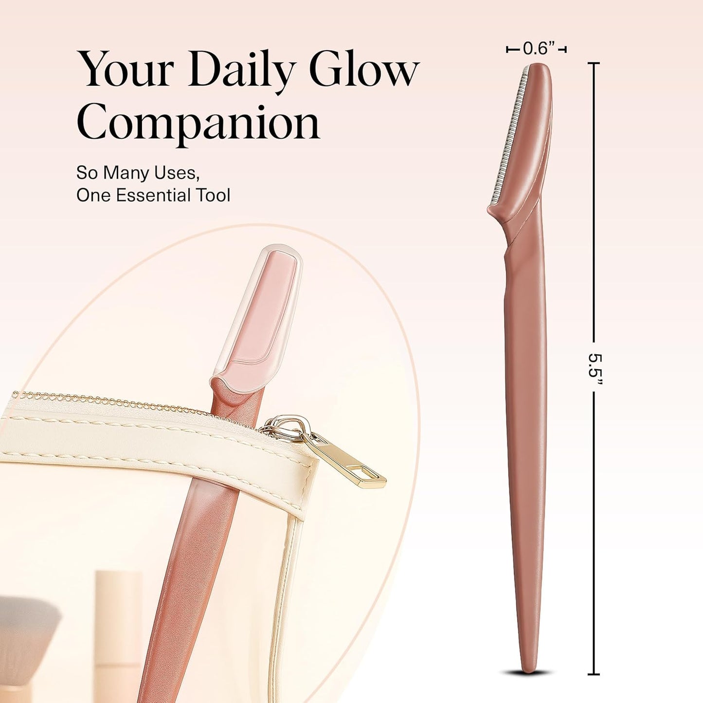Kitsch Dermaplane Razor for Women Face – Face Razors for Women & Men, 