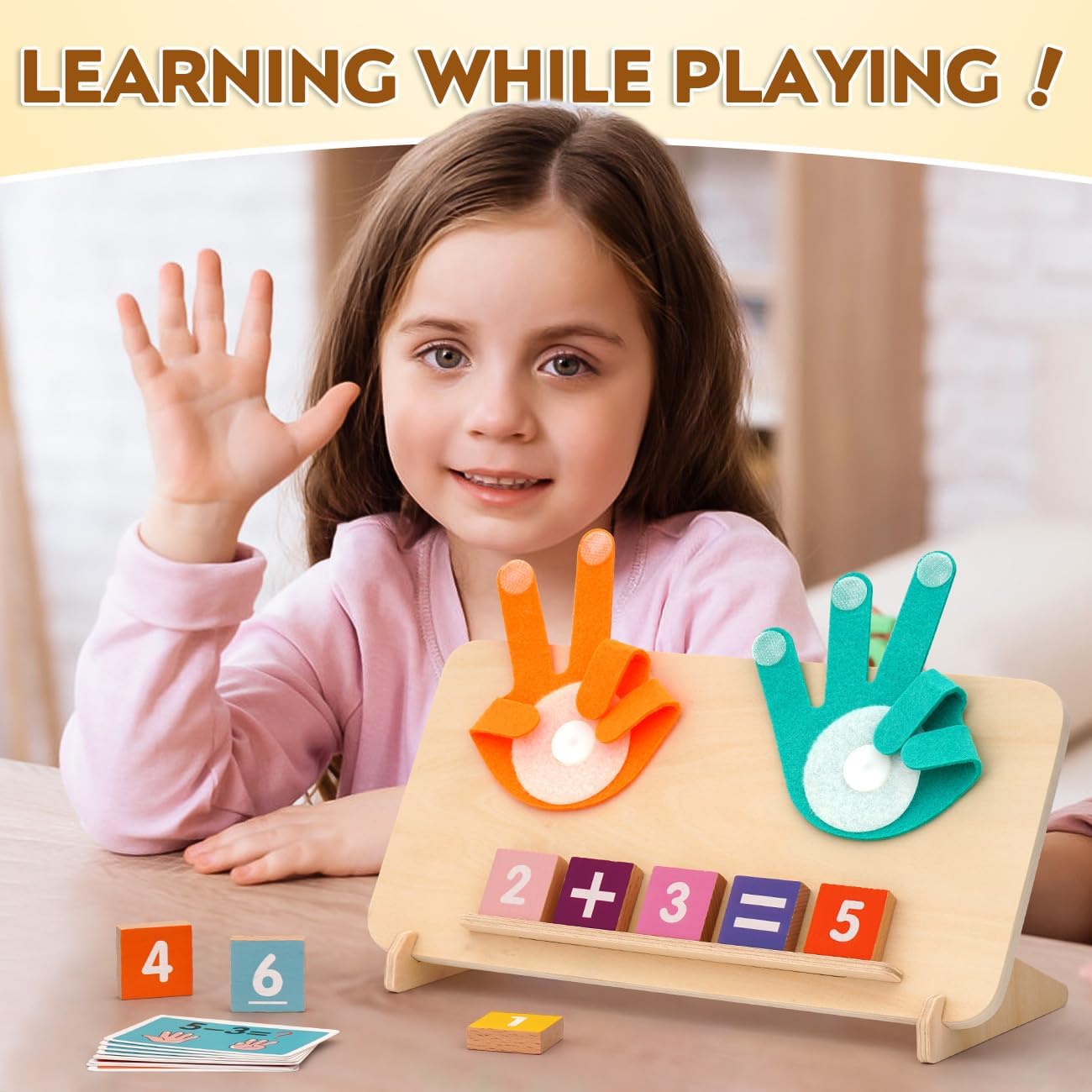 Preschool Learning Toys for Toddlers 2-4, Educational Math Manipulativ