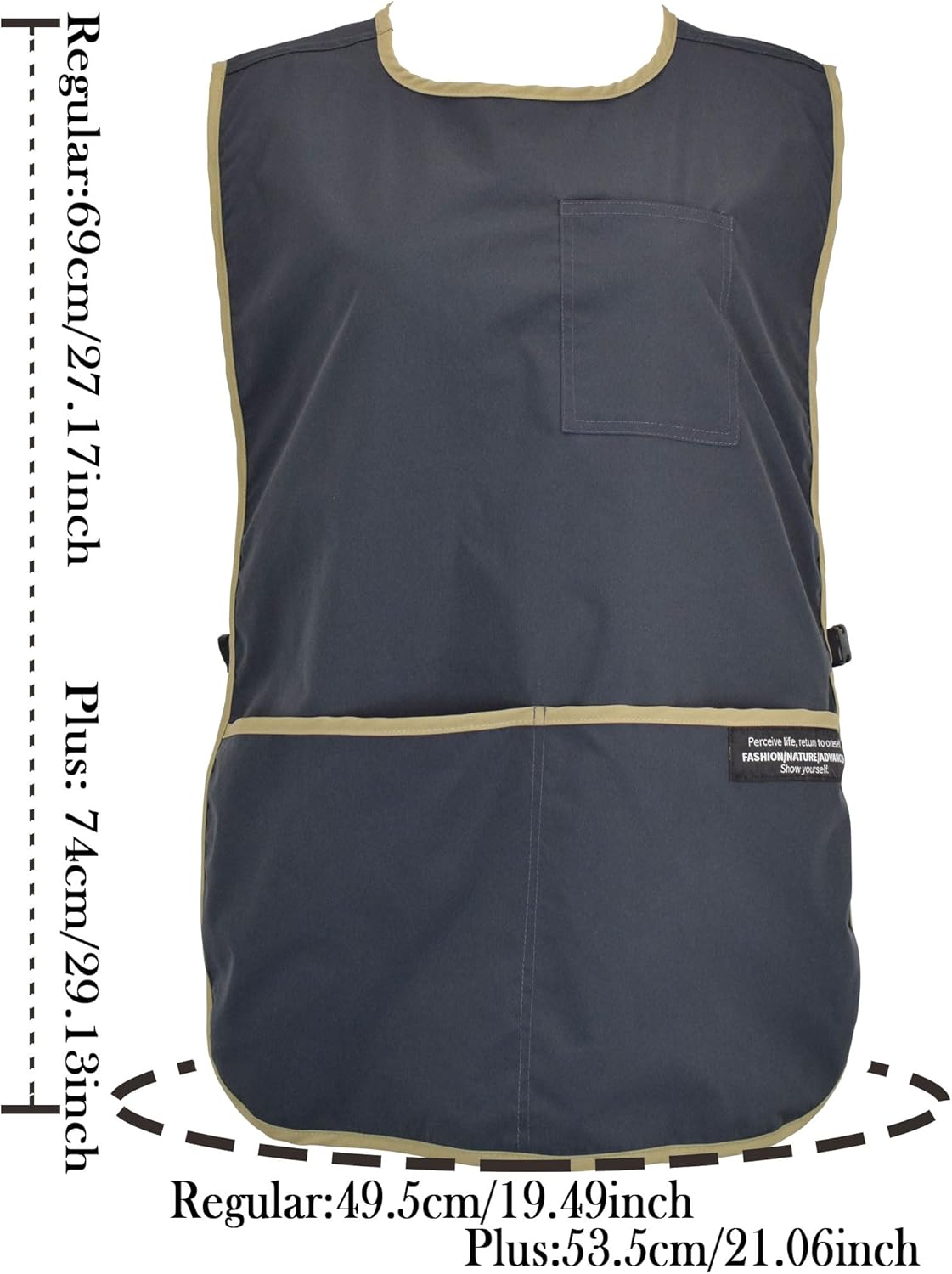 Nanxson Waterproof Cobbler Apron for Women Men with Pockets Adjustable Buckle Design Hair Stylist Apron for Garden Cooking