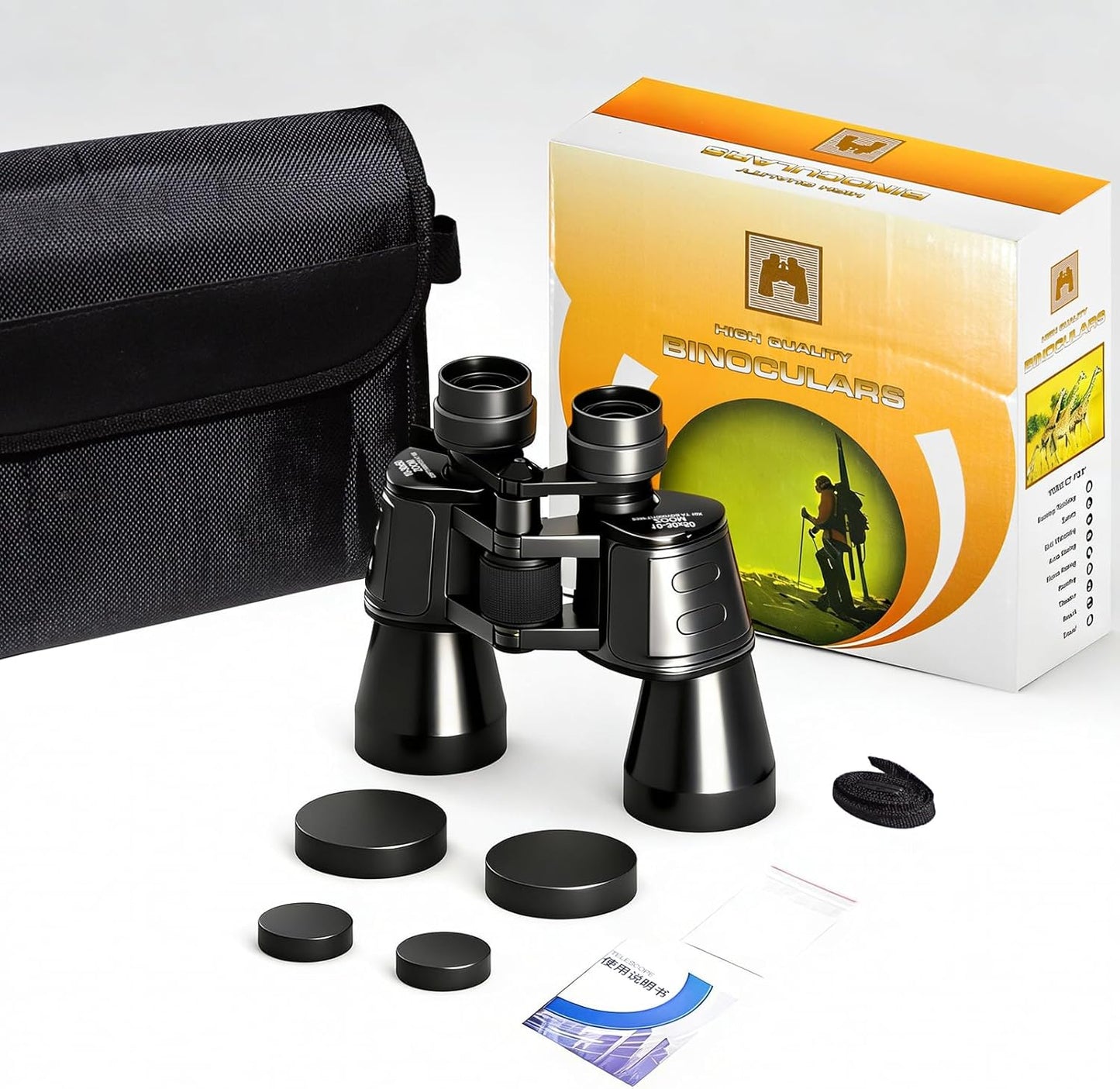 10-30x50 Zoom Binoculars for Adults High Powered - Lightweight Waterproof Binoculars for Hunting Bird Watching Travel Cruise