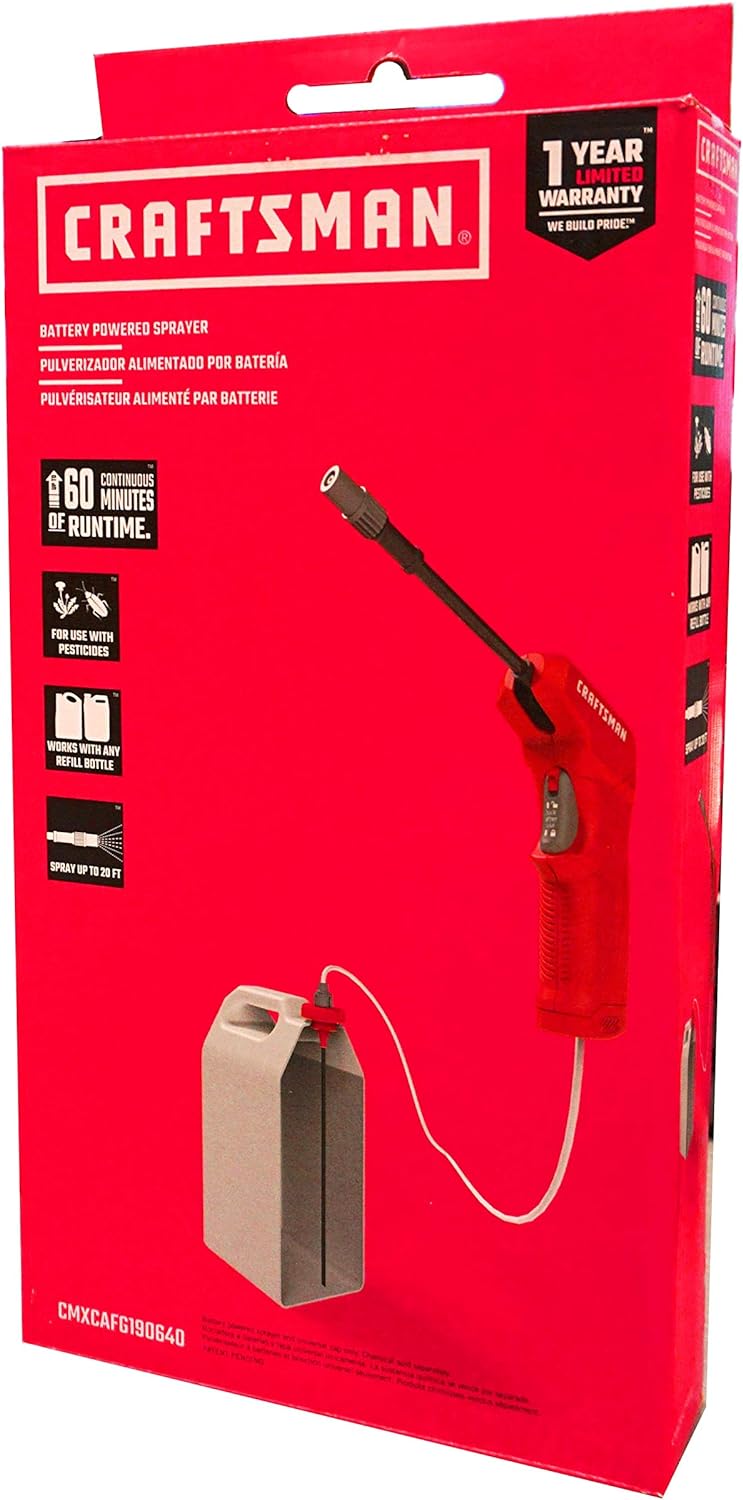 CRAFTSMAN Battery Powered Sprayer Wand (CMXCAFG190640) Easily Attaches