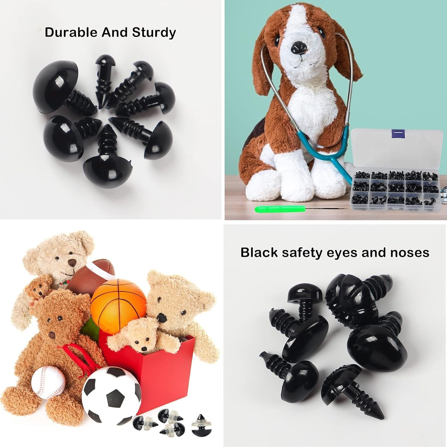 Yexixsr 566PCS Safety Eyes for Amigurumi, Various Sizes Crocheting Saf