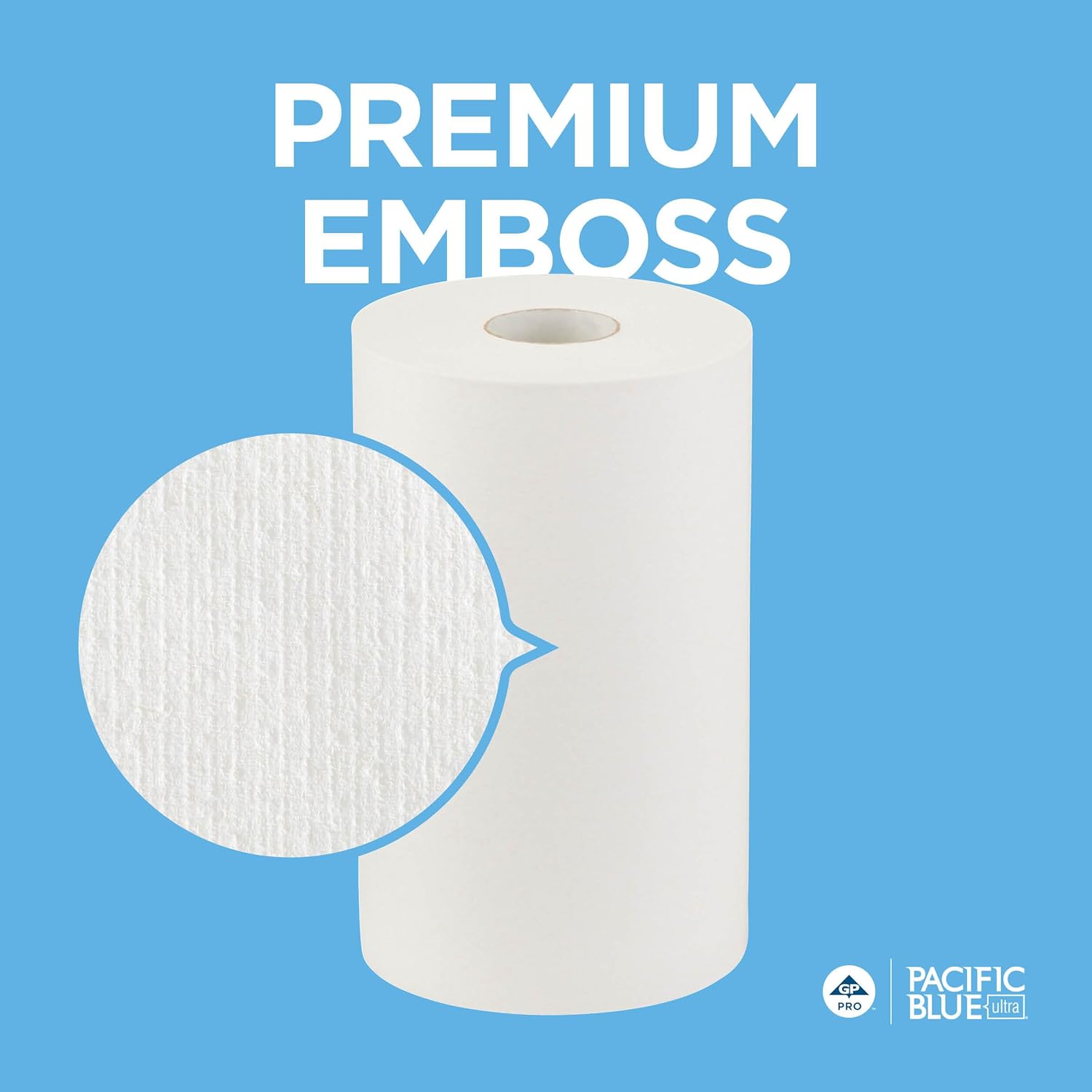Georgia-Pacific, Pacific Blue Ultra, 9" Paper Towel Rolls (26610), Whi