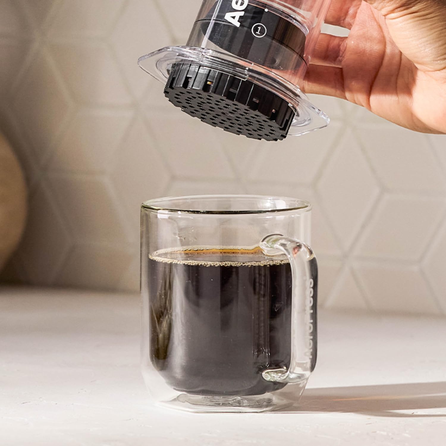 AeroPress Coffee Maker White Paper Micro-Filters, Compostable Coffee F