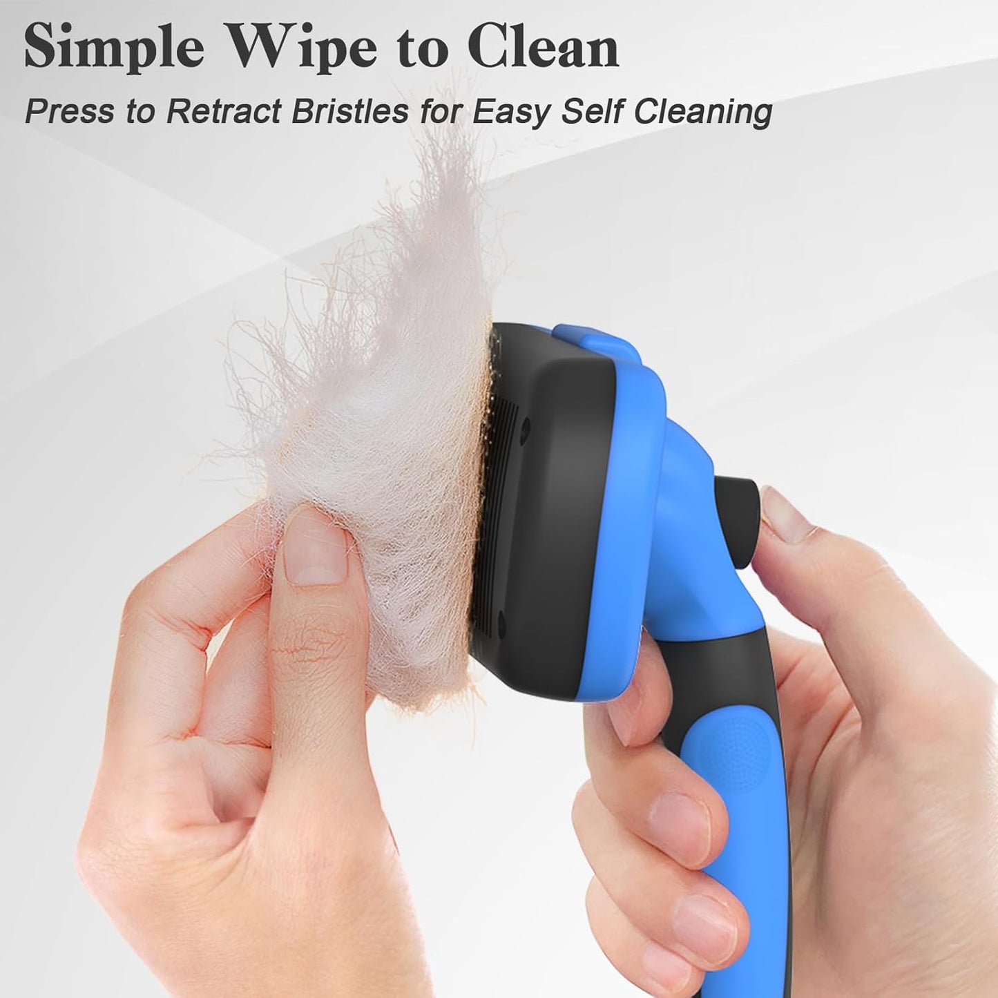 Swihauk Self Cleaning Slicker Brush - Skin Friendly Deshedding Groomin