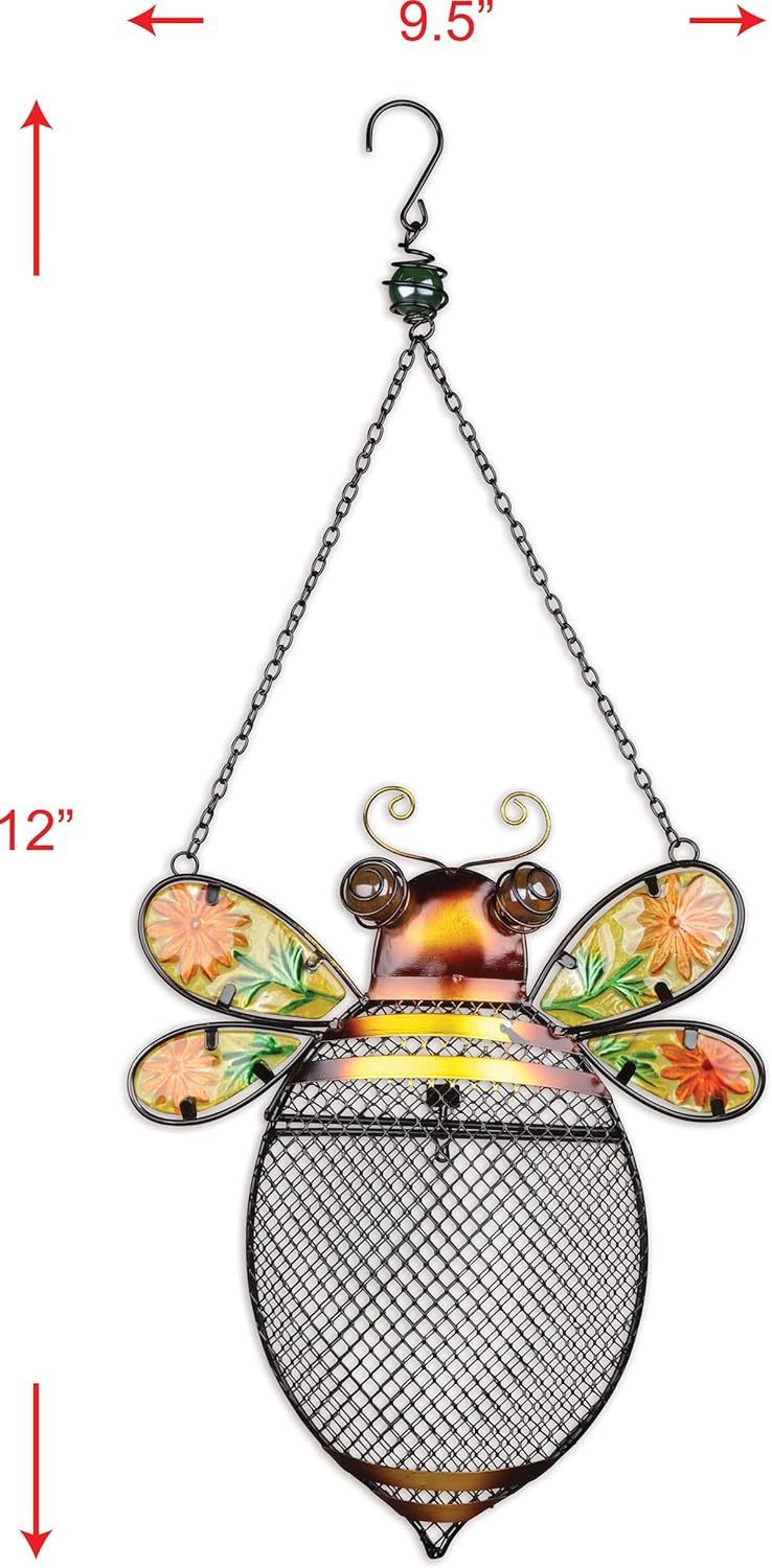 Sunset Vista Designs for The Birds Stained Glass Wire Mesh Birdfeeder,