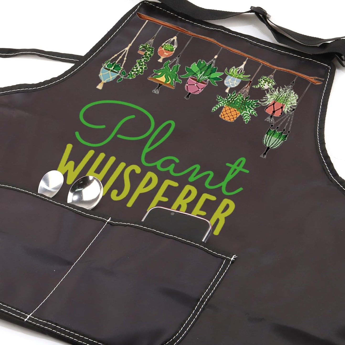 JXGZSO Gardening Apron for Gardener Plant Whisperer Funny Gardening Ap