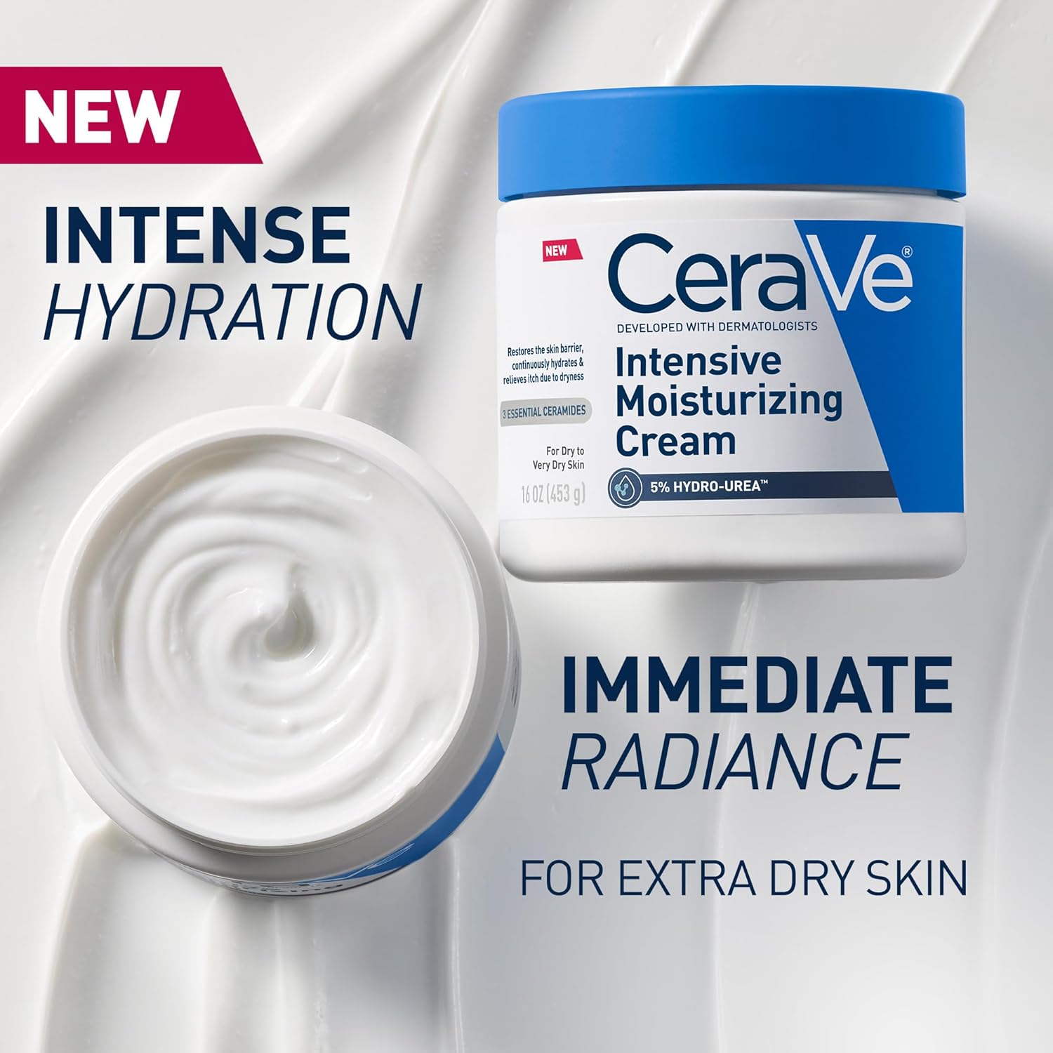 CeraVe Intensive Moisturizing Cream, Body Moisturizer With Shea Butter
