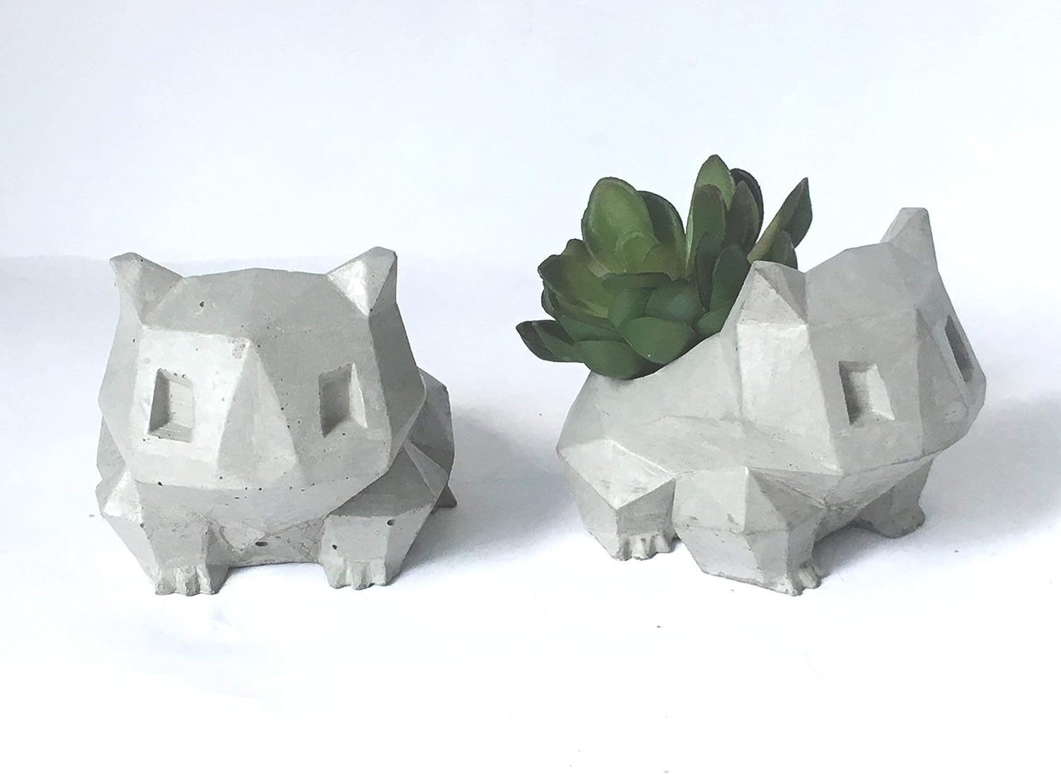 Silicone Mold Concrete Toy Faceted Diy Planter Candle Holder Pot Tea L