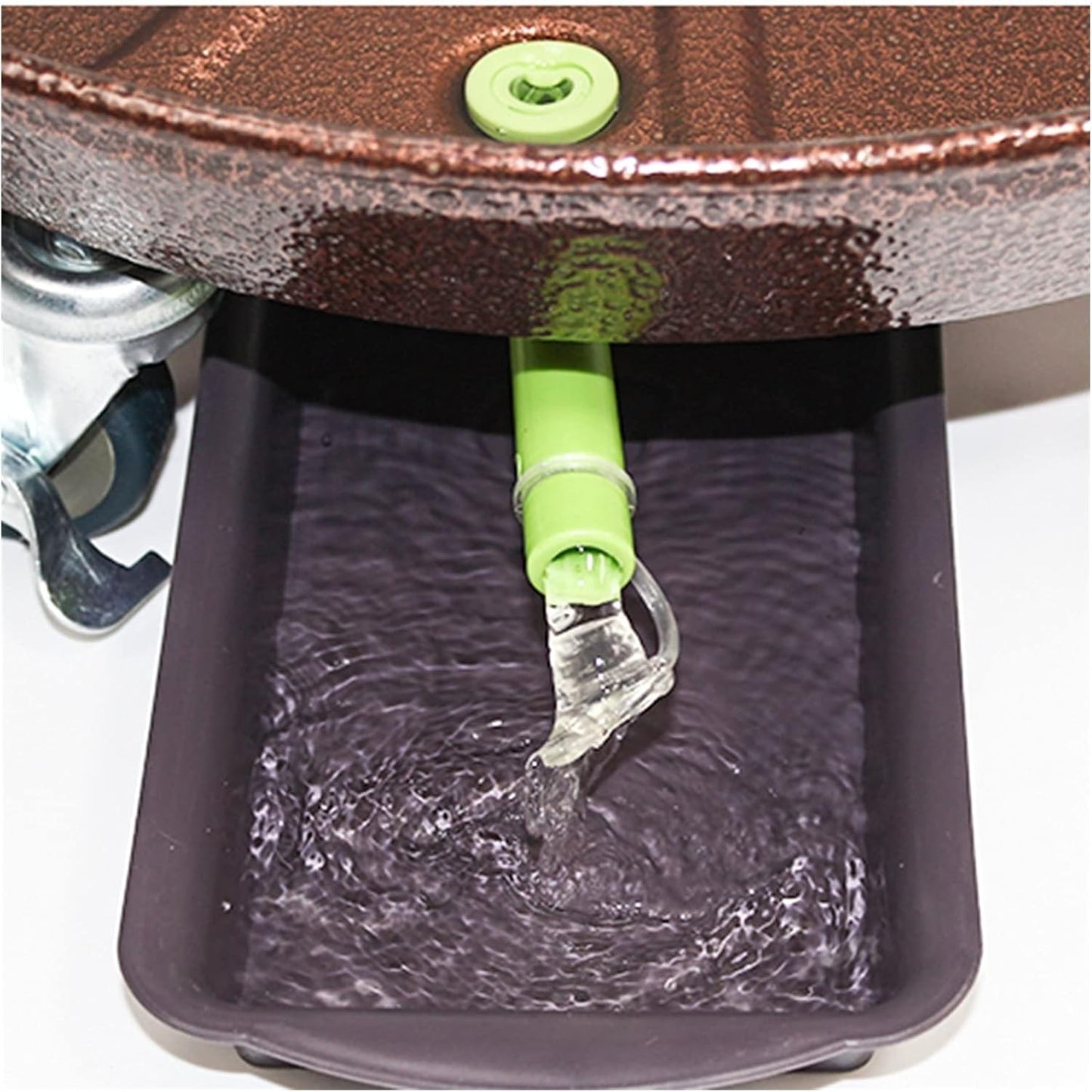Wooden Vase Base Planter Trolley Steel Duty Plant Stand with Lockable Caster Wheels Plant Dolly Indoor/Outdoor Holds Up 280 Lbs Strong and Sturdy Design Wooden Vase Stand ( Color : B , Size : S )