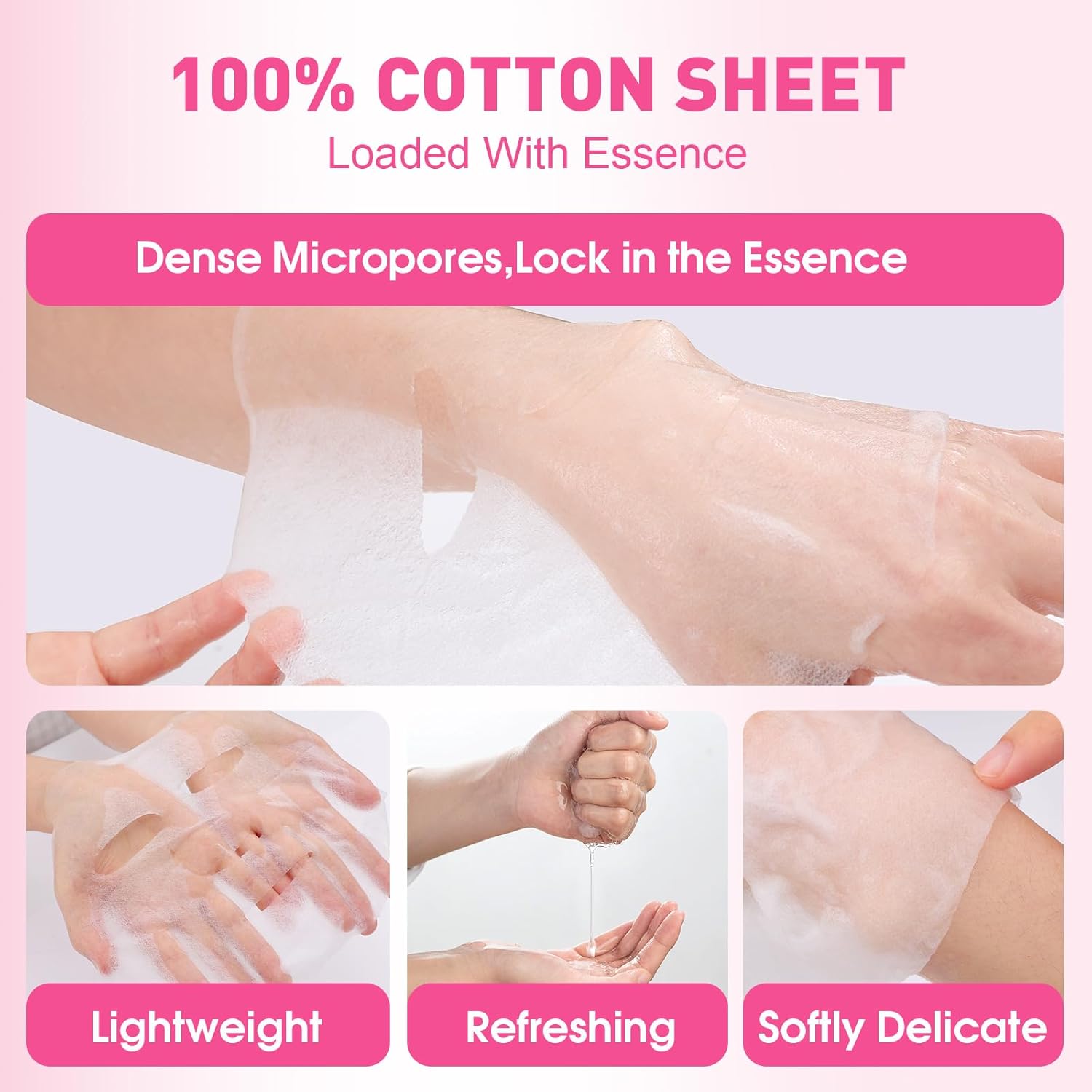 12 Pack Collagen Hydrating Face Masks Skincare, Sheet Face Mask for Al