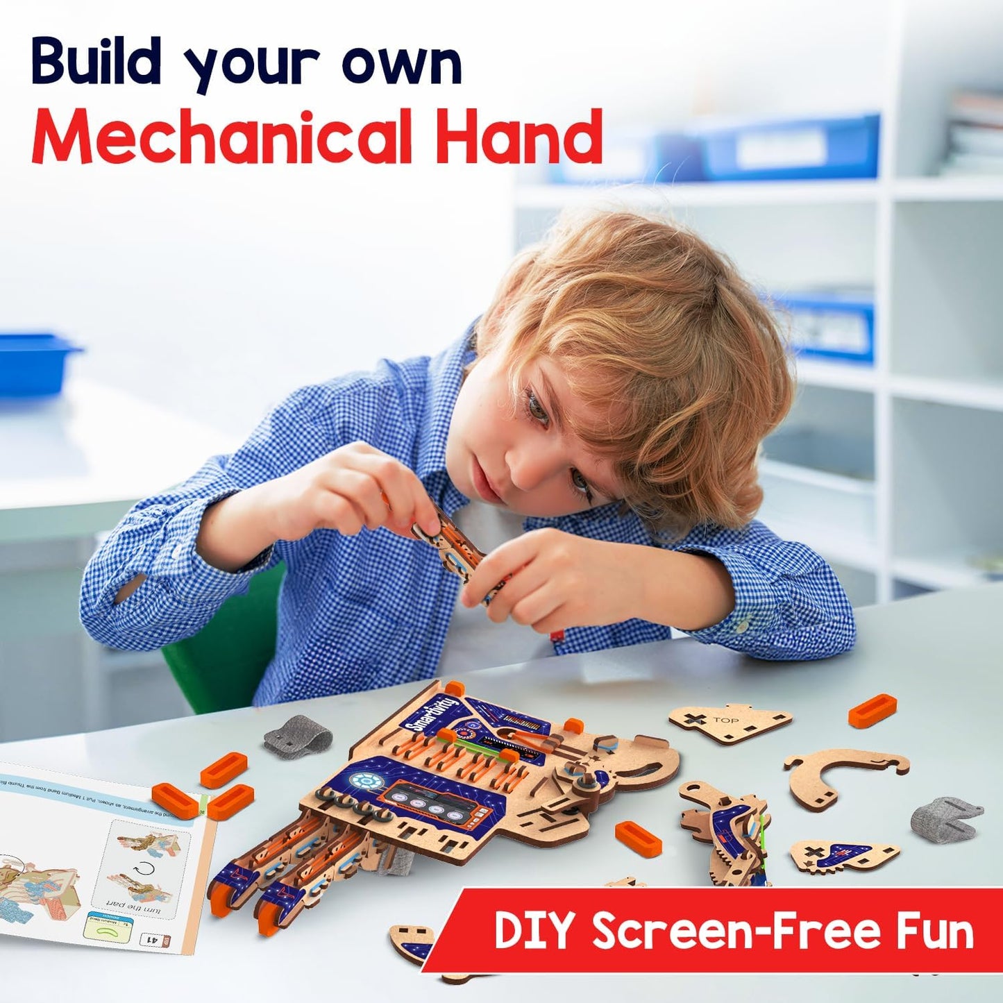 Smartivity DIY Robotic Mechanical Hand STEM Toy for Kids 8-14 Years Ol