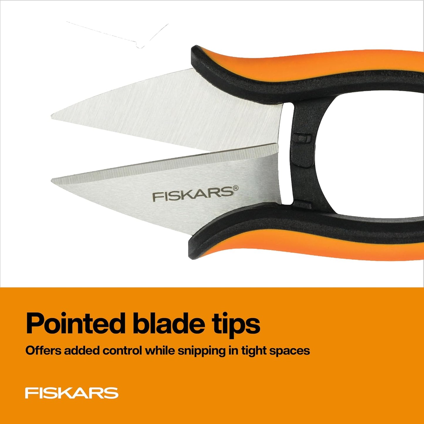 Fiskars Herb Garden Scissors, 5" Garden Shears, Handheld Herb Snips wi