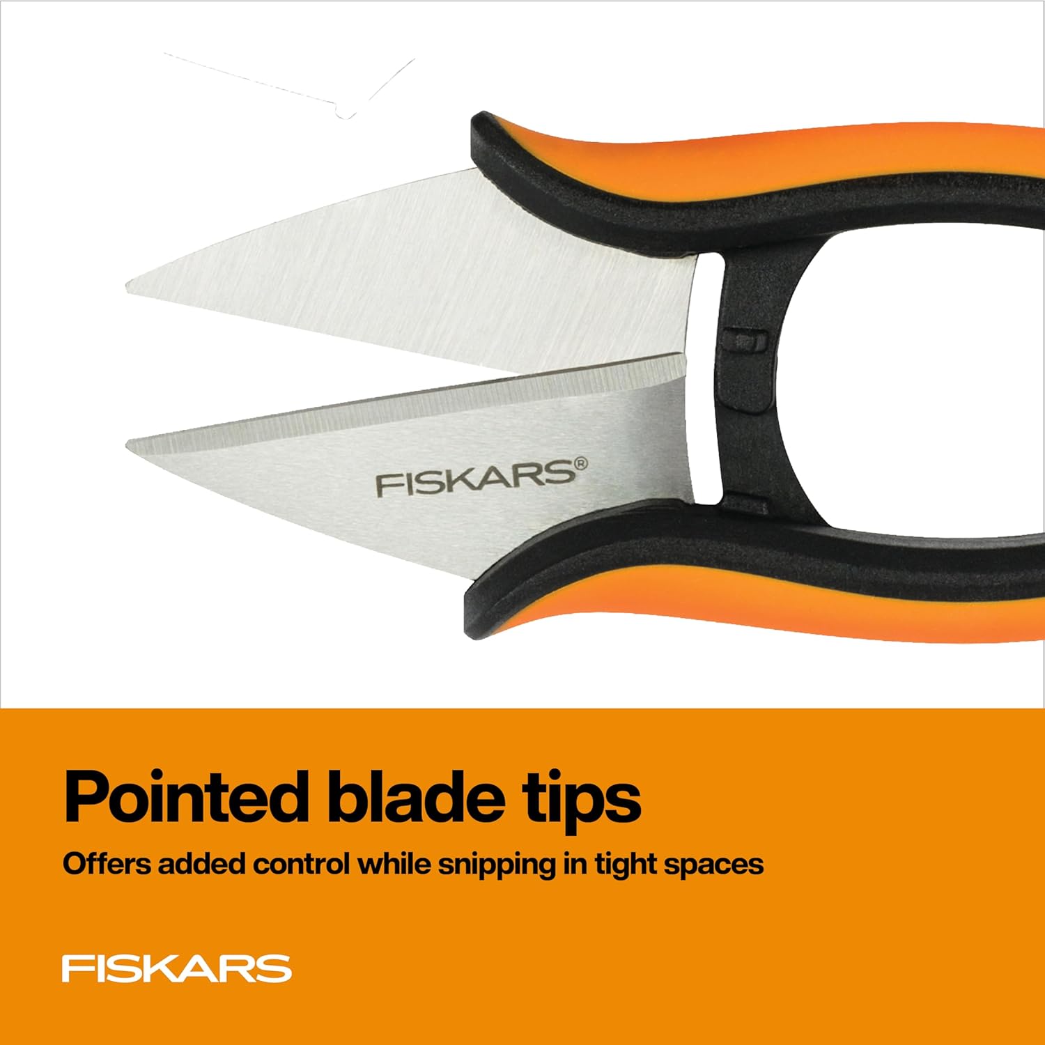 Fiskars Herb Garden Scissors, 5" Garden Shears, Handheld Herb Snips wi