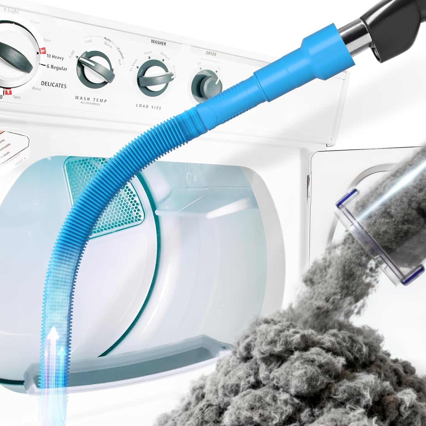 Holikme Dryer Vent Cleaner Kit Dryer Lint Vacuum Attachment Brush, Lin