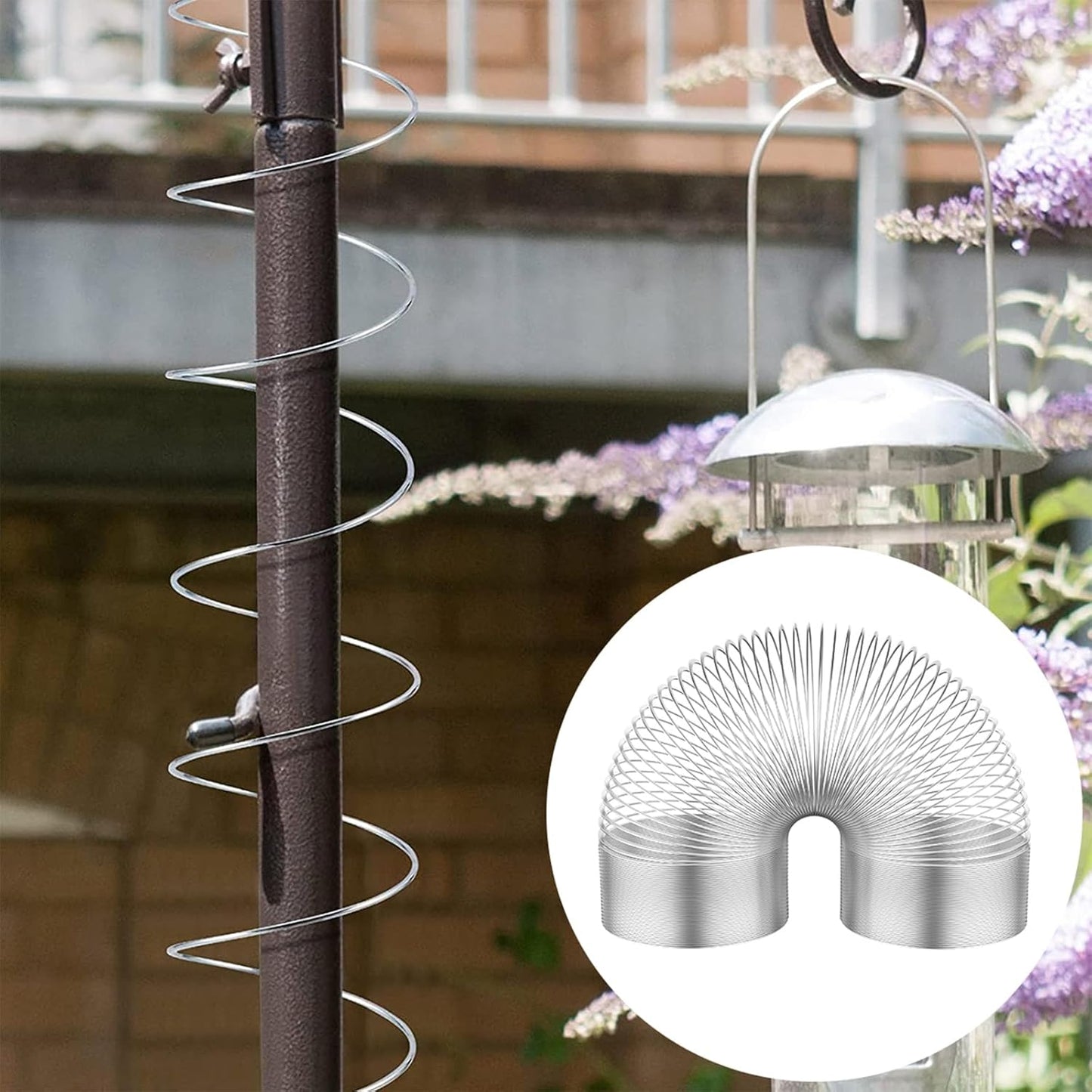Squirrel Proof Spring Device, Metal Squirrel Baffle Barrier Type Coil,