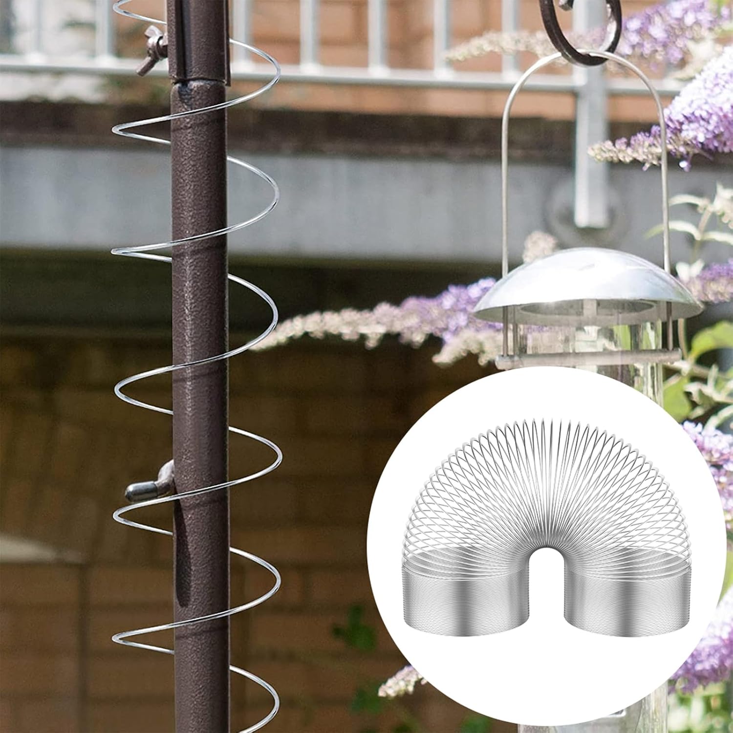 Squirrel Proof Spring Device, Metal Squirrel Baffle Barrier Type Coil,