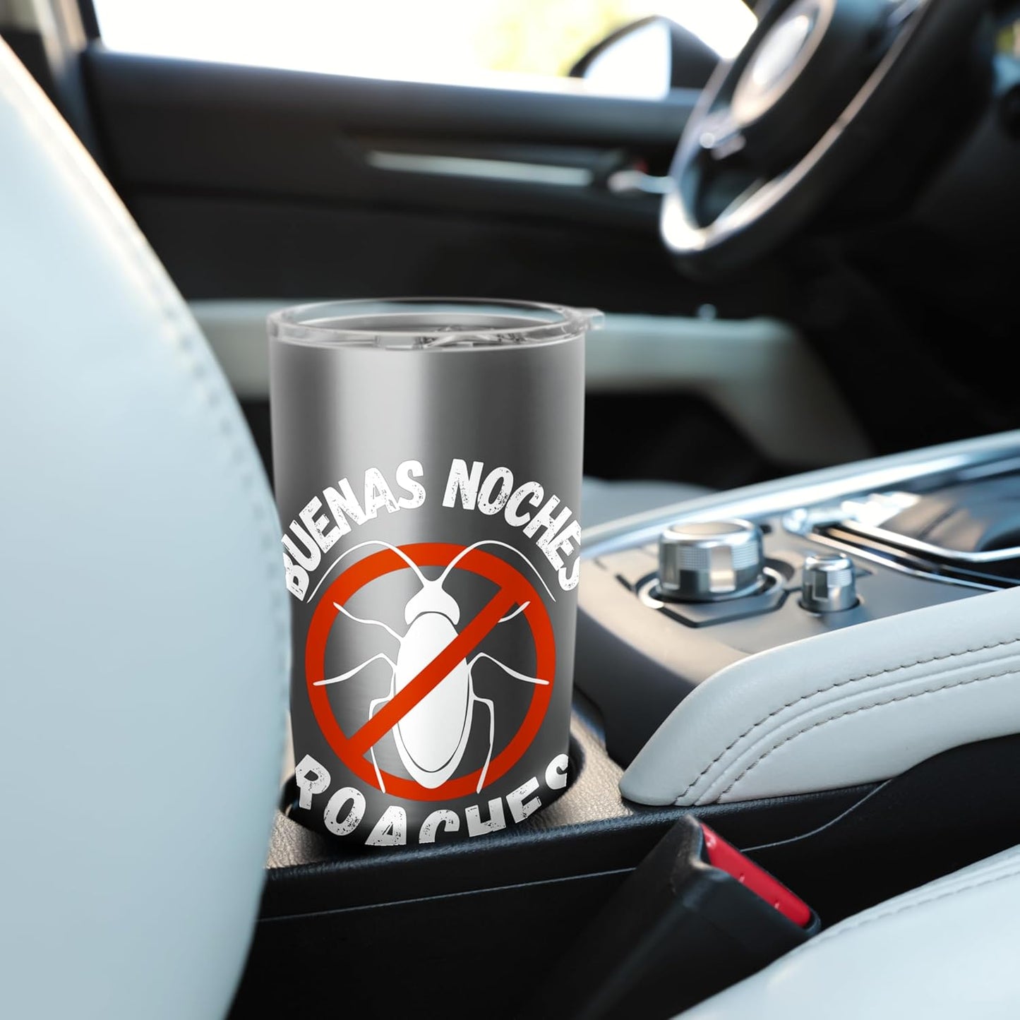 Funny good night roaches pest control exterminator job work Stainless Steel Insulated Tumbler