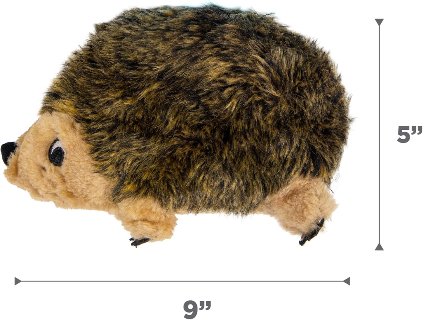 Outward Hound Hedgehogz Stuffed Dog Toy – Soft Plush Hedgehog, Grunts 