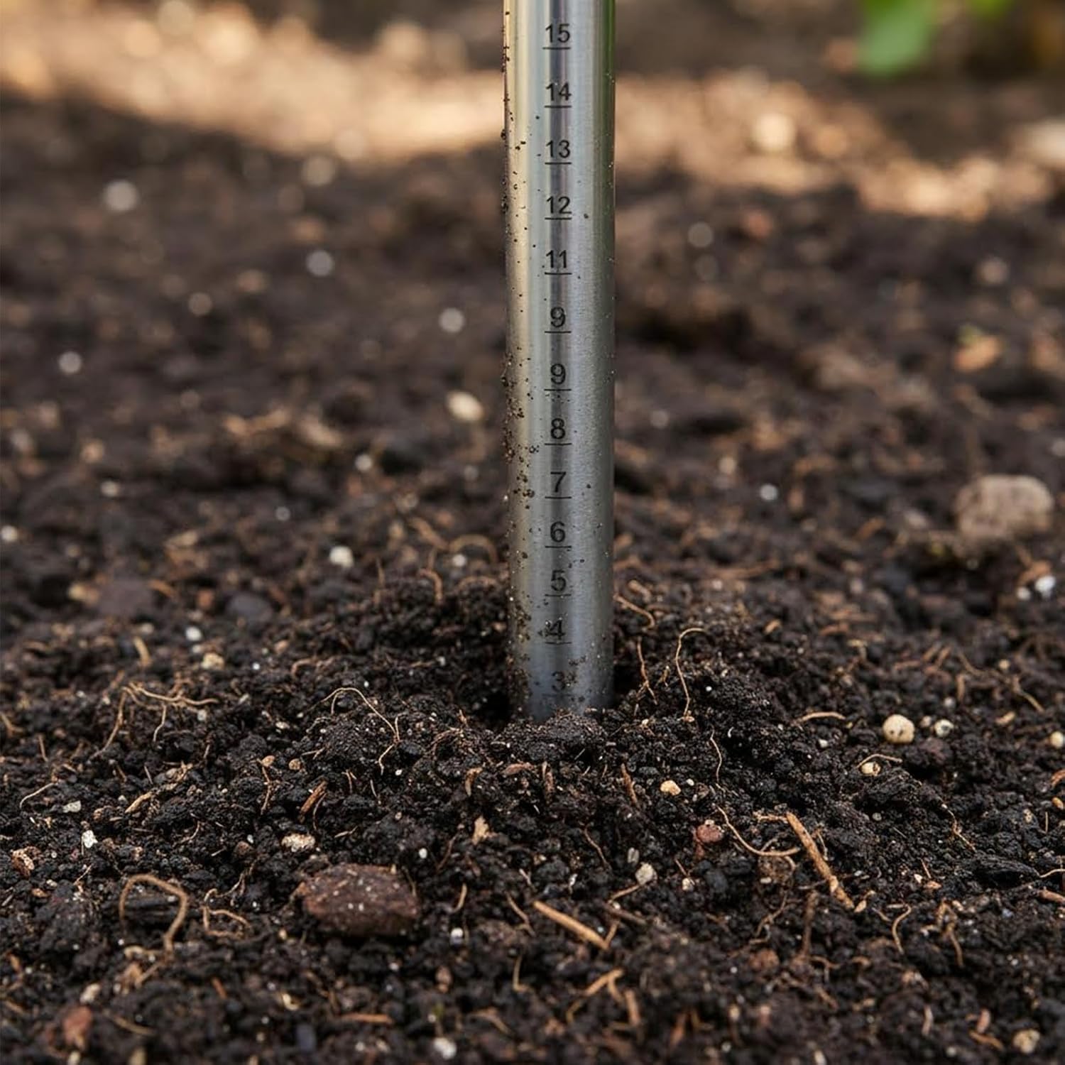 Dibbler Gardening Tool Stainless Steel, Hand Dibber Seed Planter Tool,