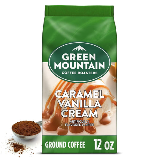 Green Mountain Coffee Roasters, Caramel Vanilla Cream, Ground Flavored