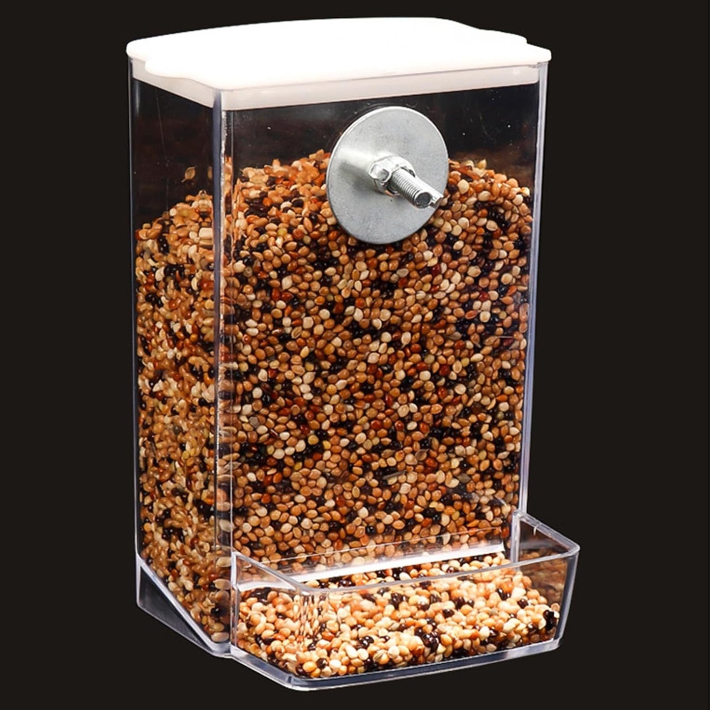Bird Food Feeder Hangable Feeding Box Automatic Bird Feeder Anti-Spill Bird Food Container with Large Capacity