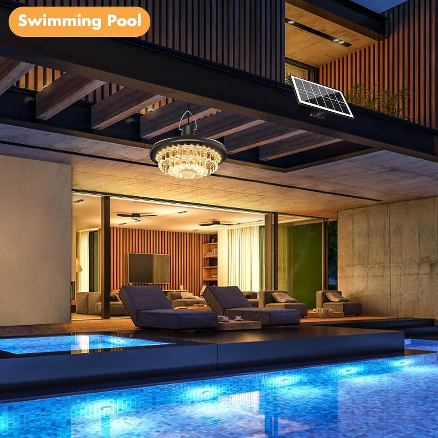 Solar Shed Light Indoor Outdoor, Upgrade 248 LED Motion Sensor Pendant 2700K-6500K,Automatic Charging Patio Decor with Twilights Sensors Sensing Garden Chandelier