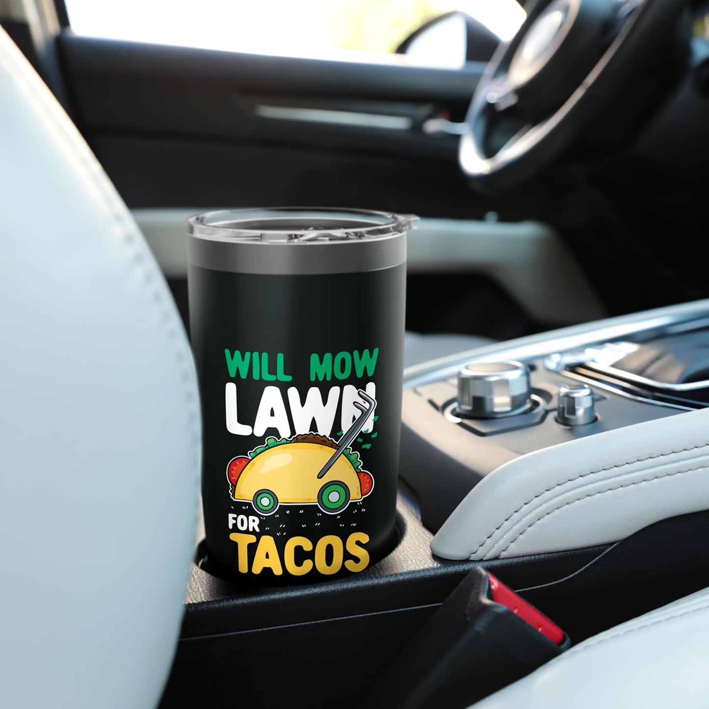 Lawn Care Mowing Design For Landscaper - Mow Lawn For Tacos Stainless Steel Insulated Tumbler