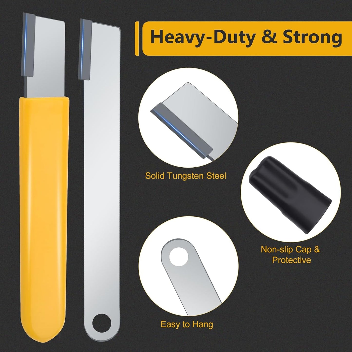 2PCS Garden Tool Sharpener, Blade Sharpener Stone for Garden, Shear Scissor Sharpener, Pruner (2, Yellow+Black)