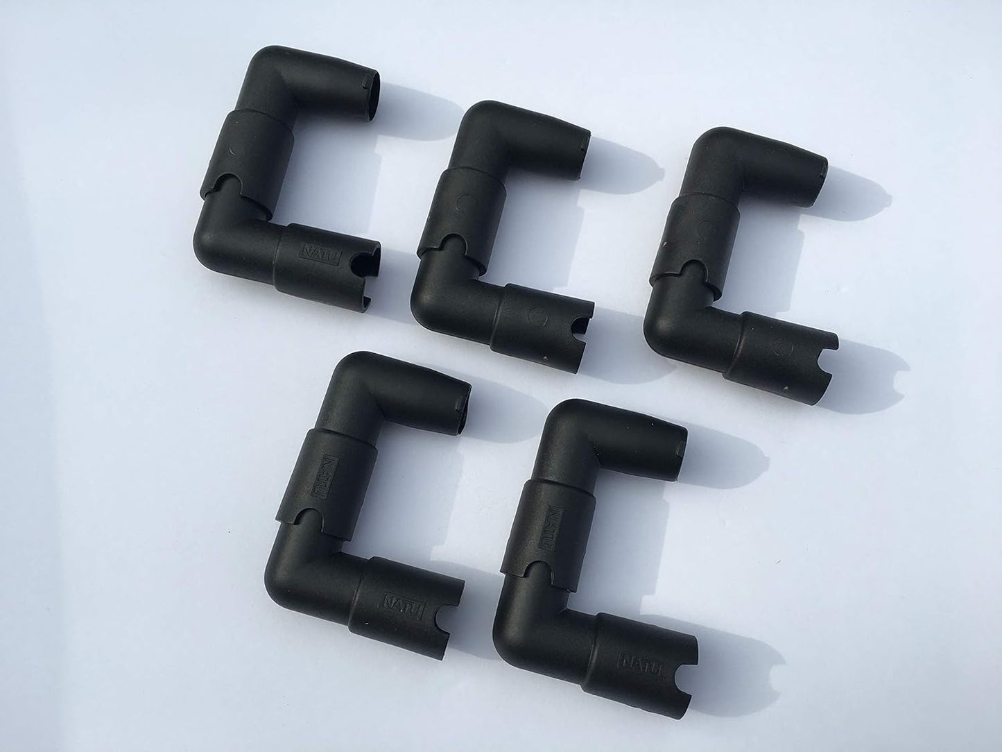 Dutch Bucket Siphon Elbows, Hydroponic, Black - 10 Pack (for 5 Siphon Elbow drains)