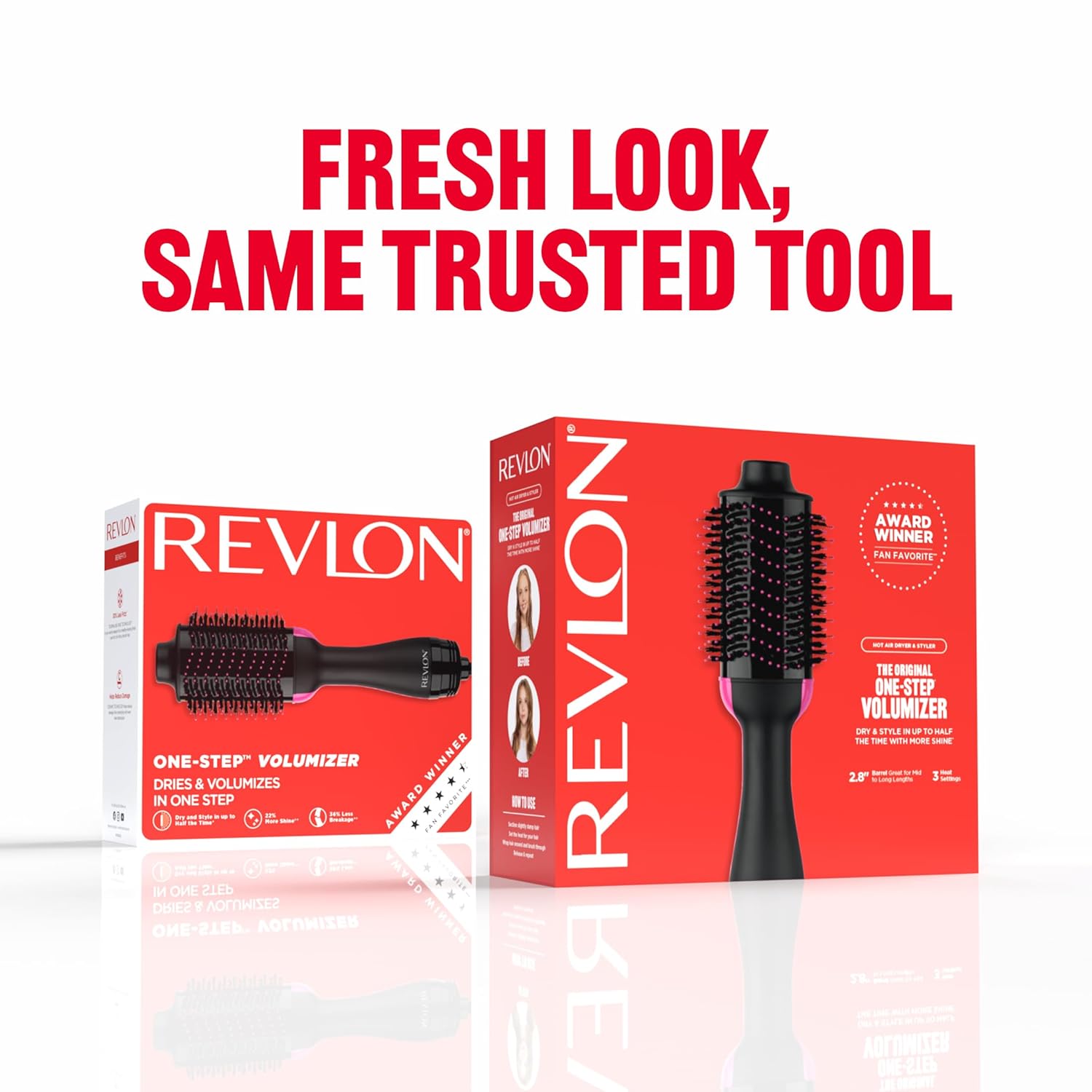 REVLON One-Step Volumizer, Blow Dryer Brush for Easy Salon-Style Blowo