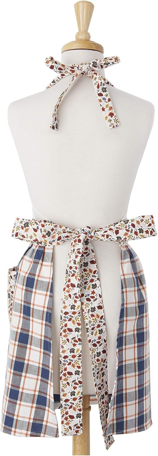 DII Women's Fall & Thanksgiving Kitchen Apron, Adjustable Long Waist T