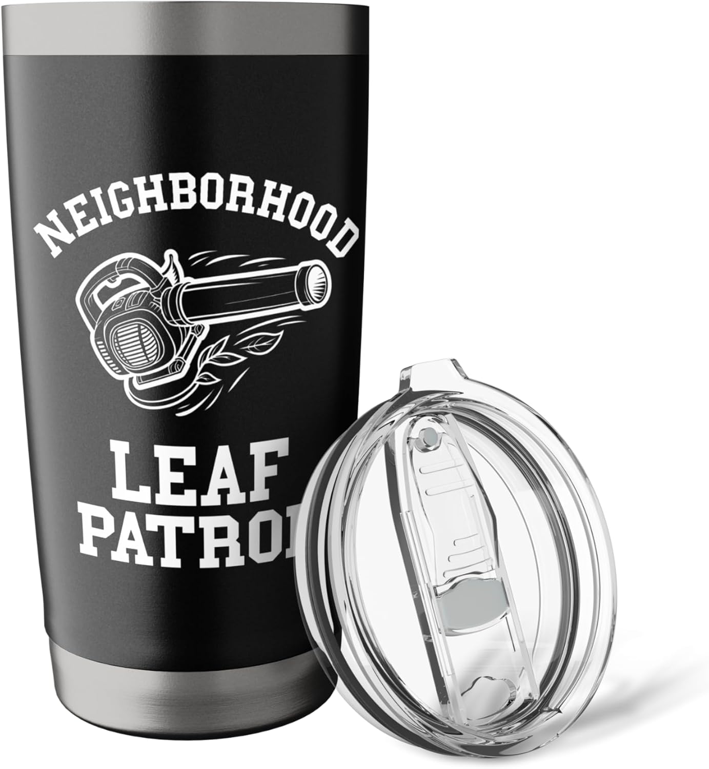 Leaf Blower Mens Dads Neighbor Funny Lawn Care Yard Leaves Stainless Steel Insulated Tumbler