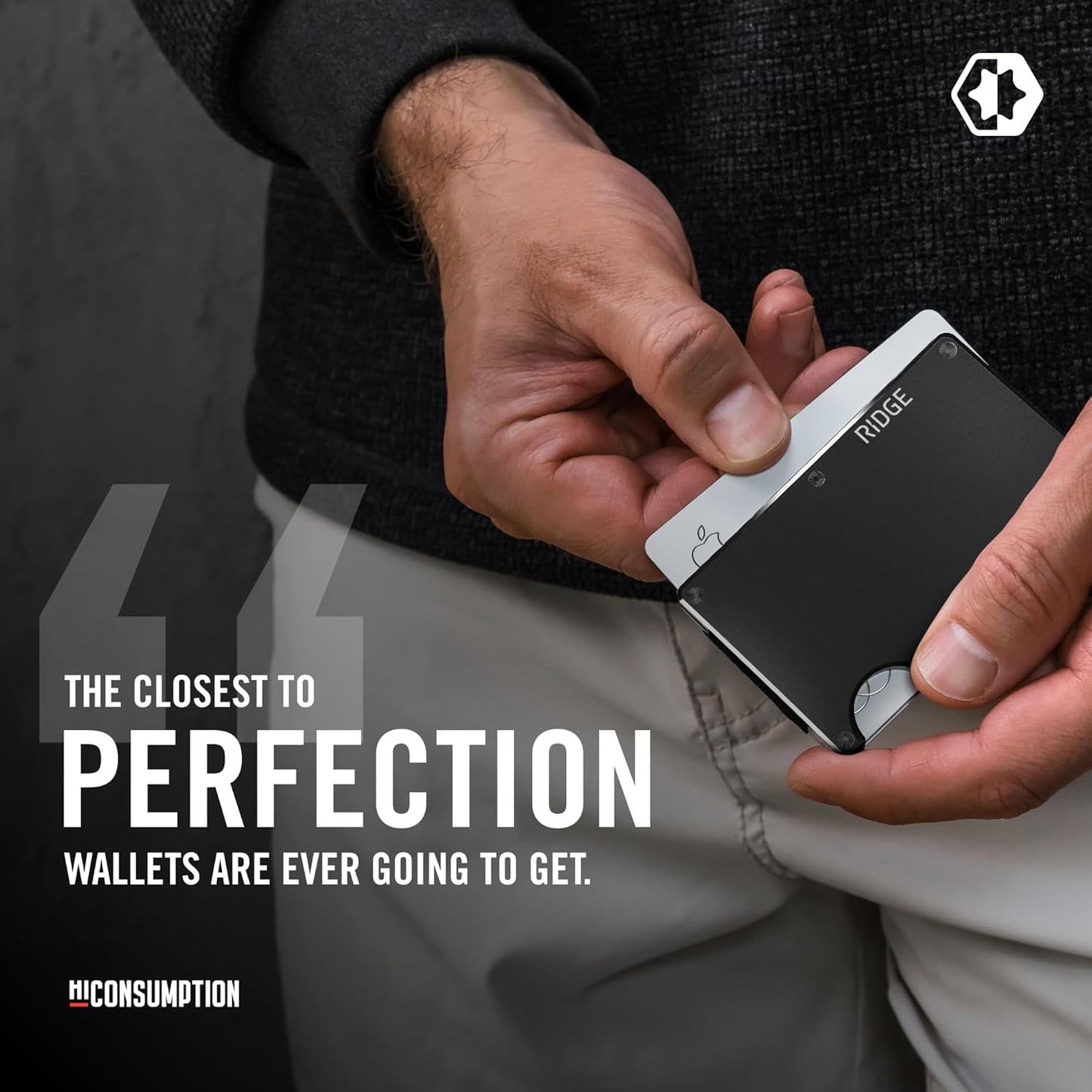 Ridge Wallet for Men - Slim Minimalist Compact Wallet and Card Holder,