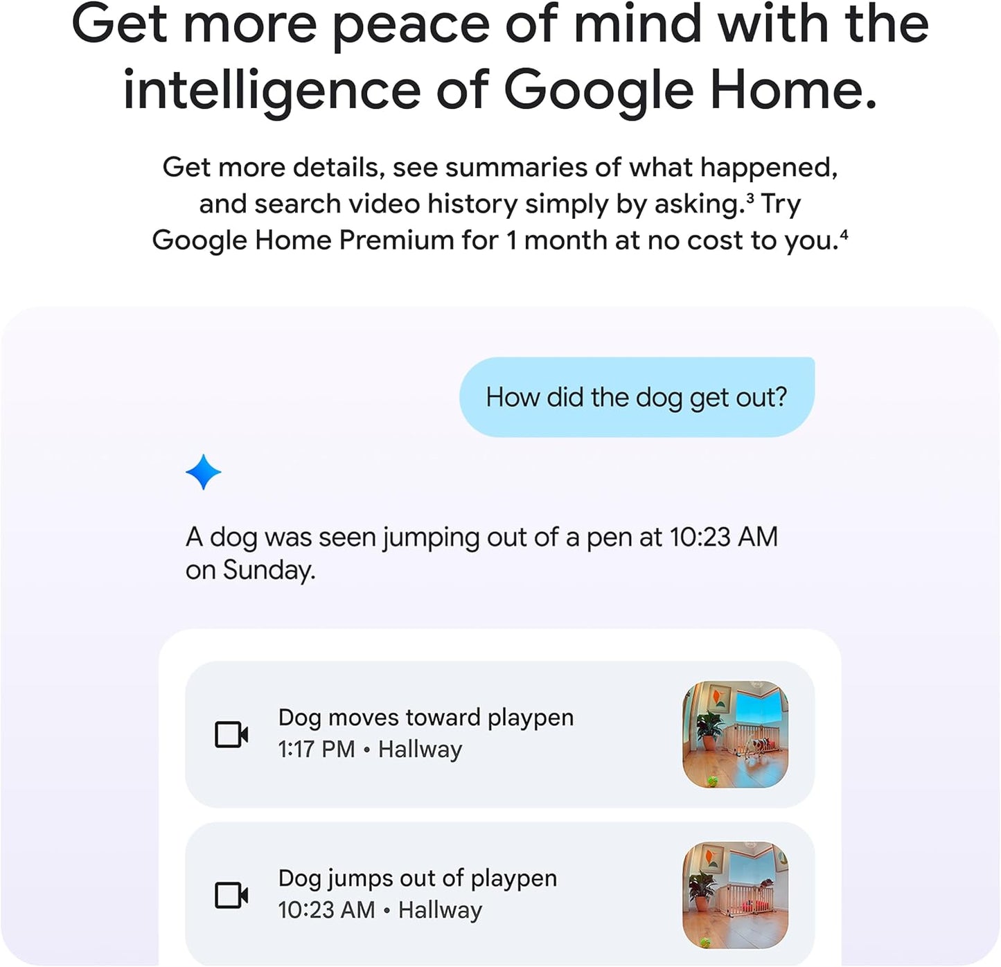 Google Nest Cam Indoor (Wired, 3rd Gen) - Security Camera with 2K Vide
