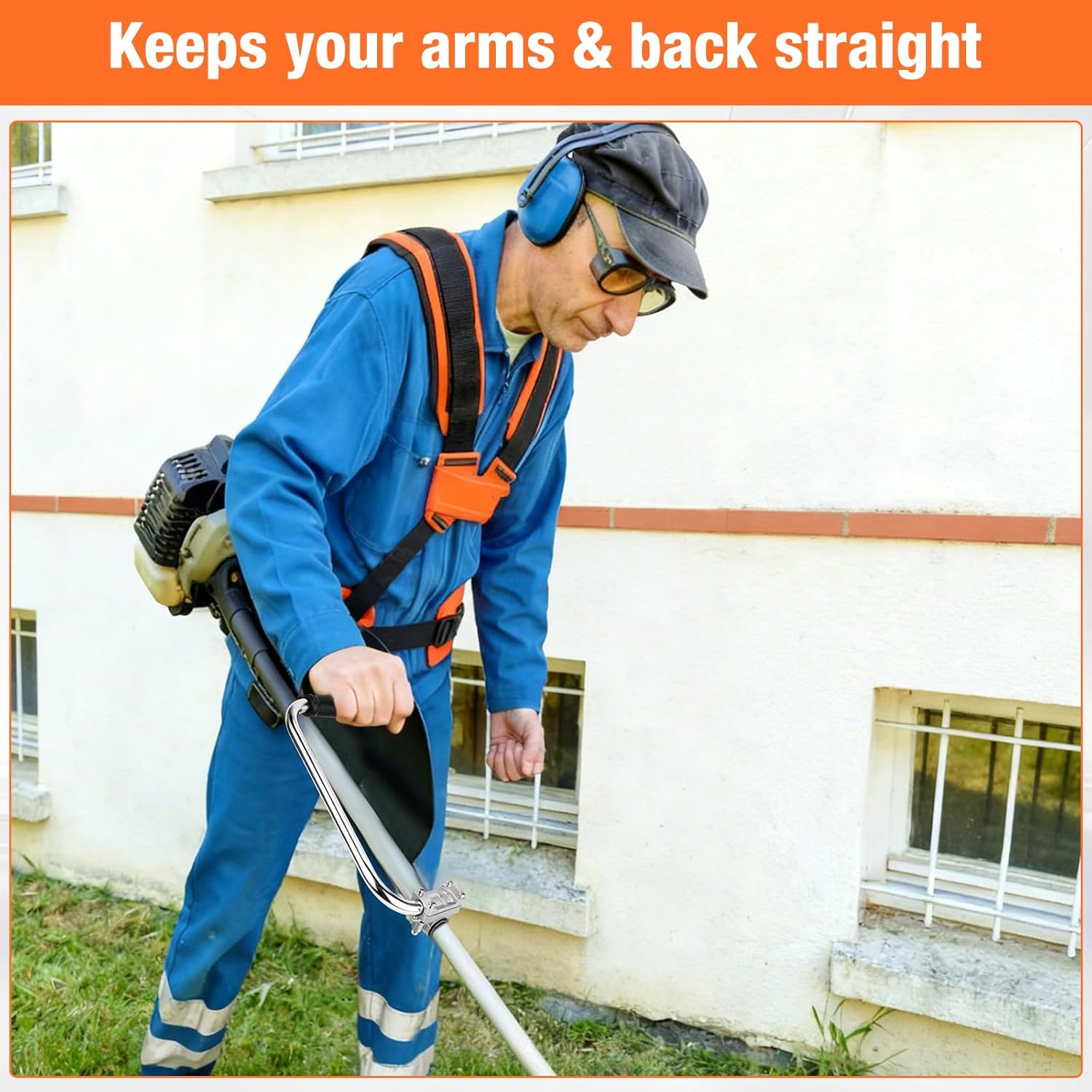 Trimmer Shoulder Strap Padded Universal Adjustable, String Trimmer Har