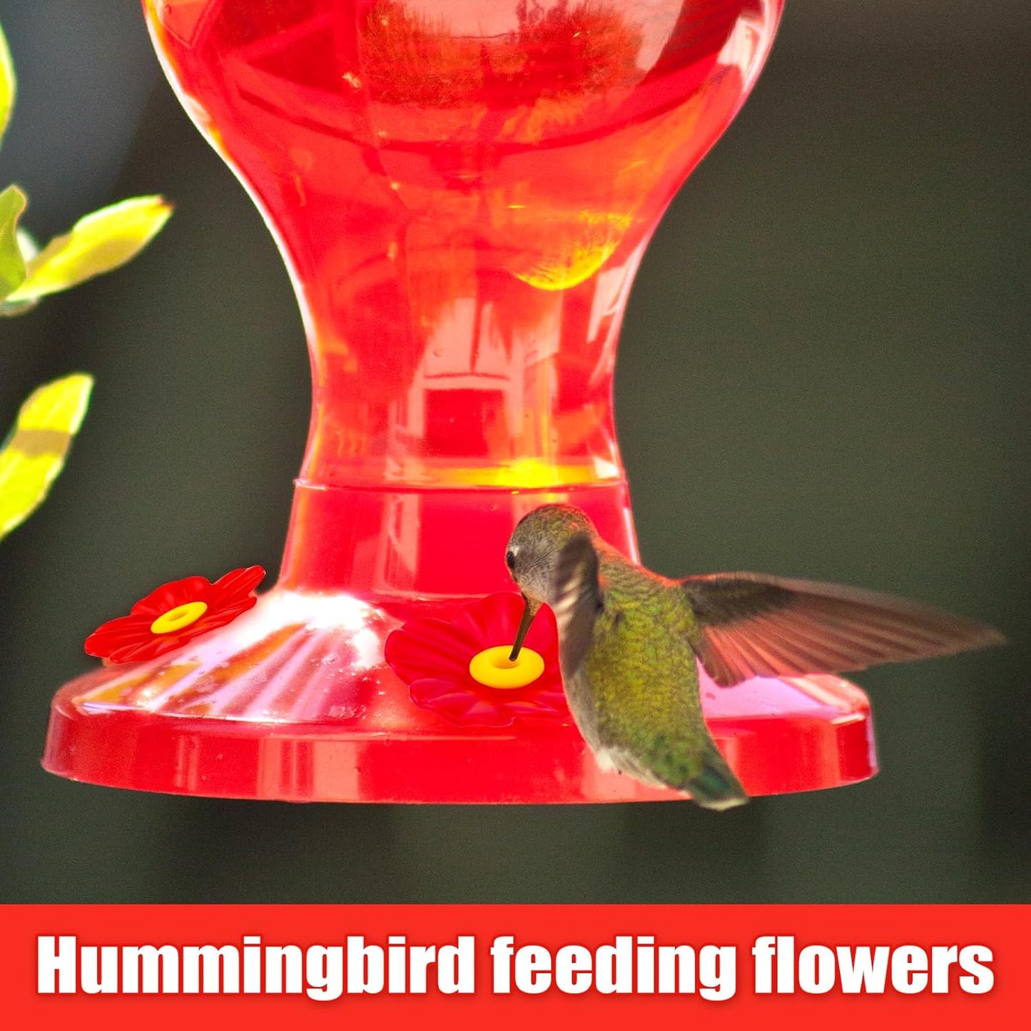 20pcs Hummingbird Feeder Replacement Flowers with 2 Cleaning Brush, Hu