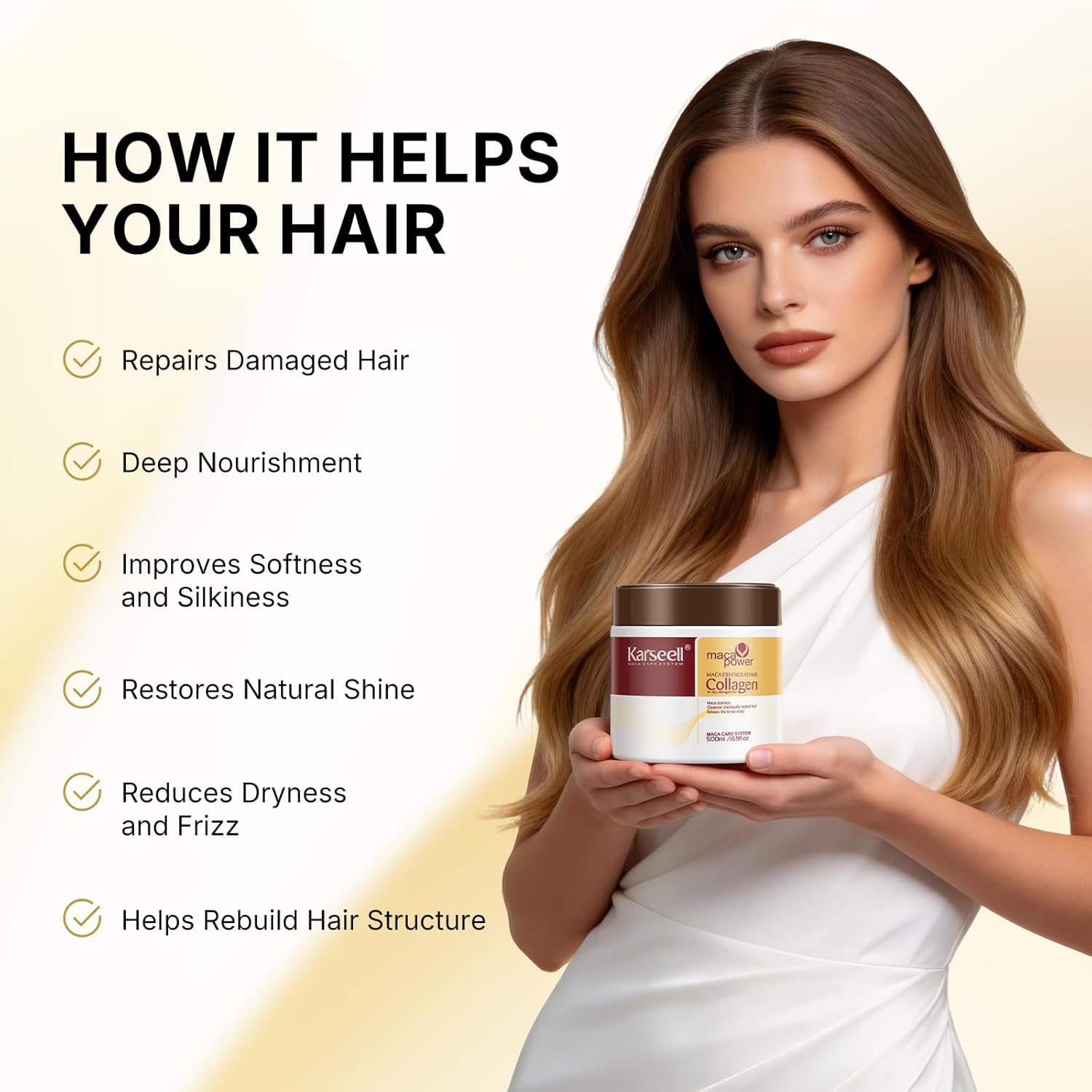 Karseell Collagen Hair Treatment Deep Repair Conditioning Argan Oil Co