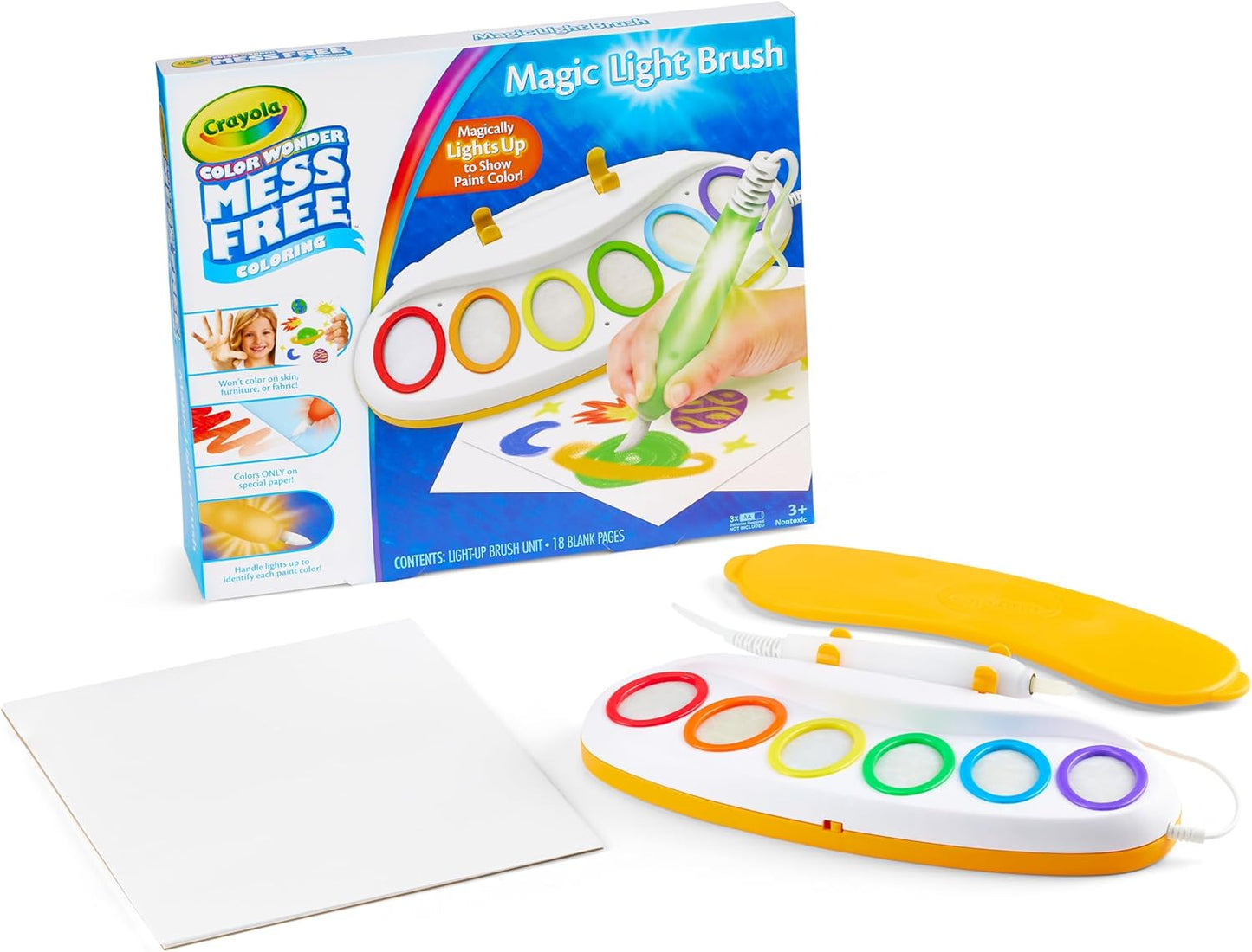 Crayola Color Wonder Magic Light Brush, Mess Free Painting Station for