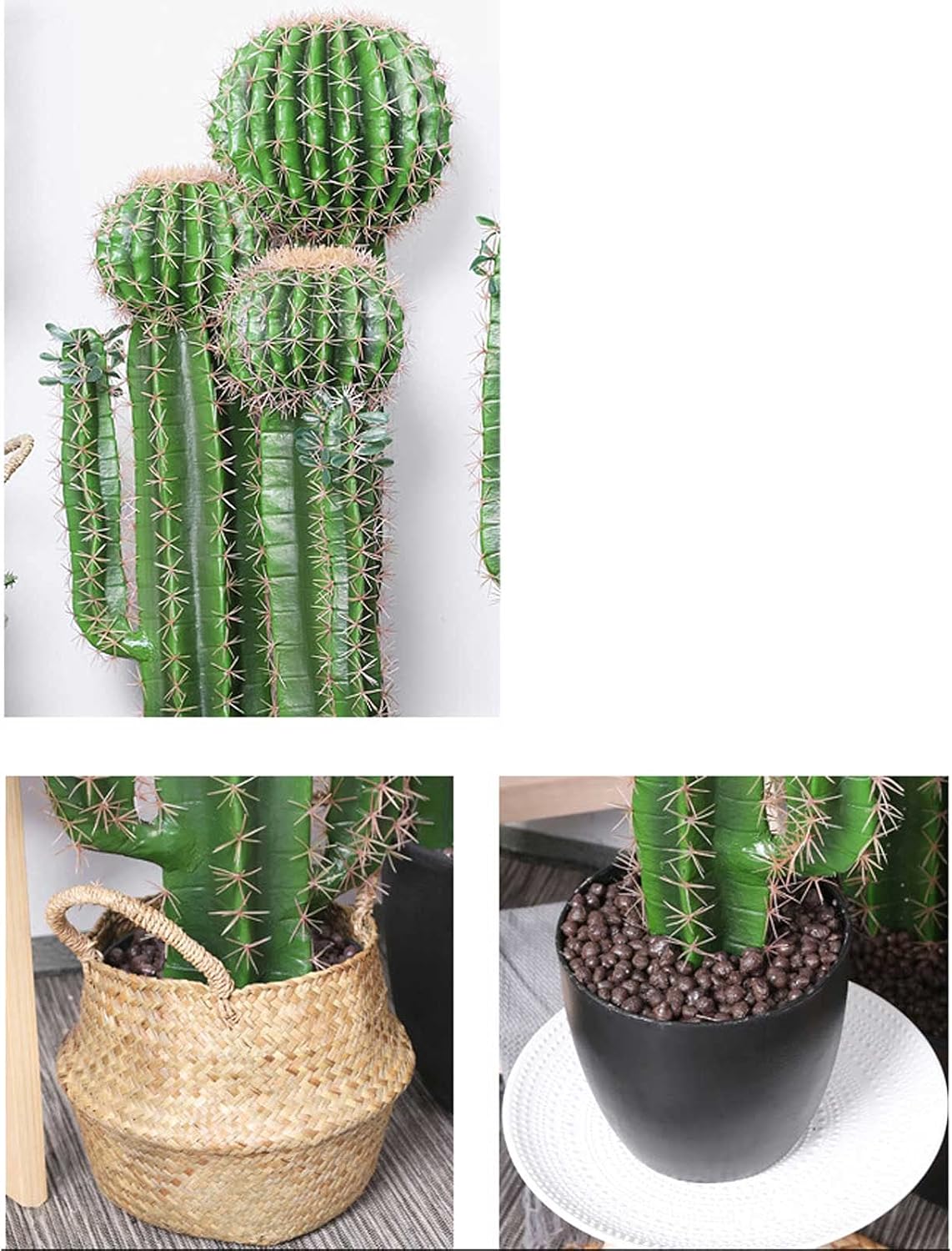 Faux Plants Outdoor Beautiful Fake Plant Tall Fake Cactus Plants in Ce