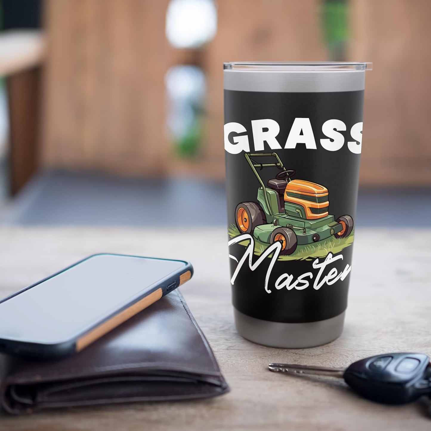 Lawn Mower Lawn Mowing Landscaping Lawn Care Gardening Stainless Steel Insulated Tumbler