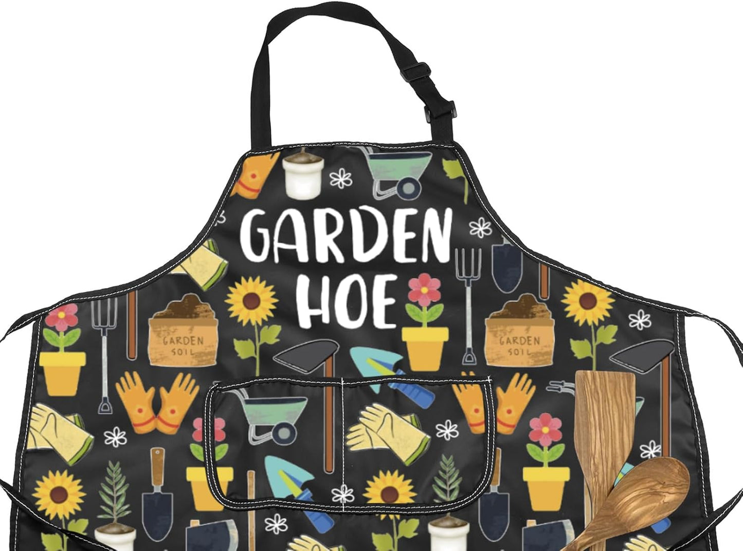 MNIGIU Gardener Apron With Pockets Funny Gardening Gifts Garden Hoe Apron Farmer Inspired Gift Plant Lover Merch